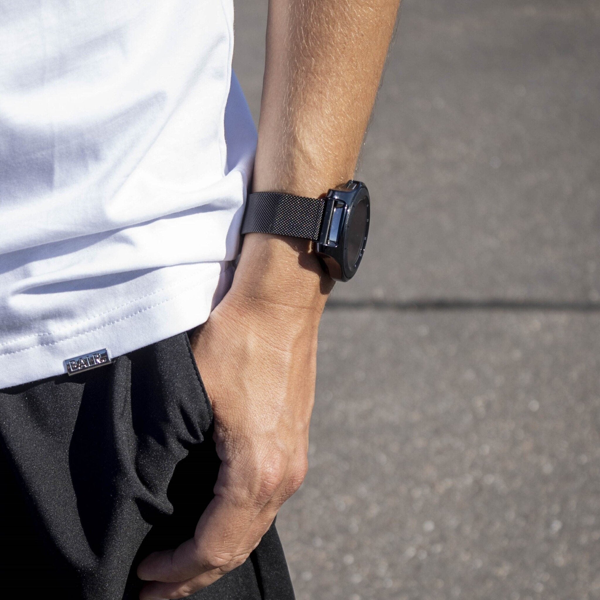 BALR Polar Grit X Pro Milanese Strap (Black)