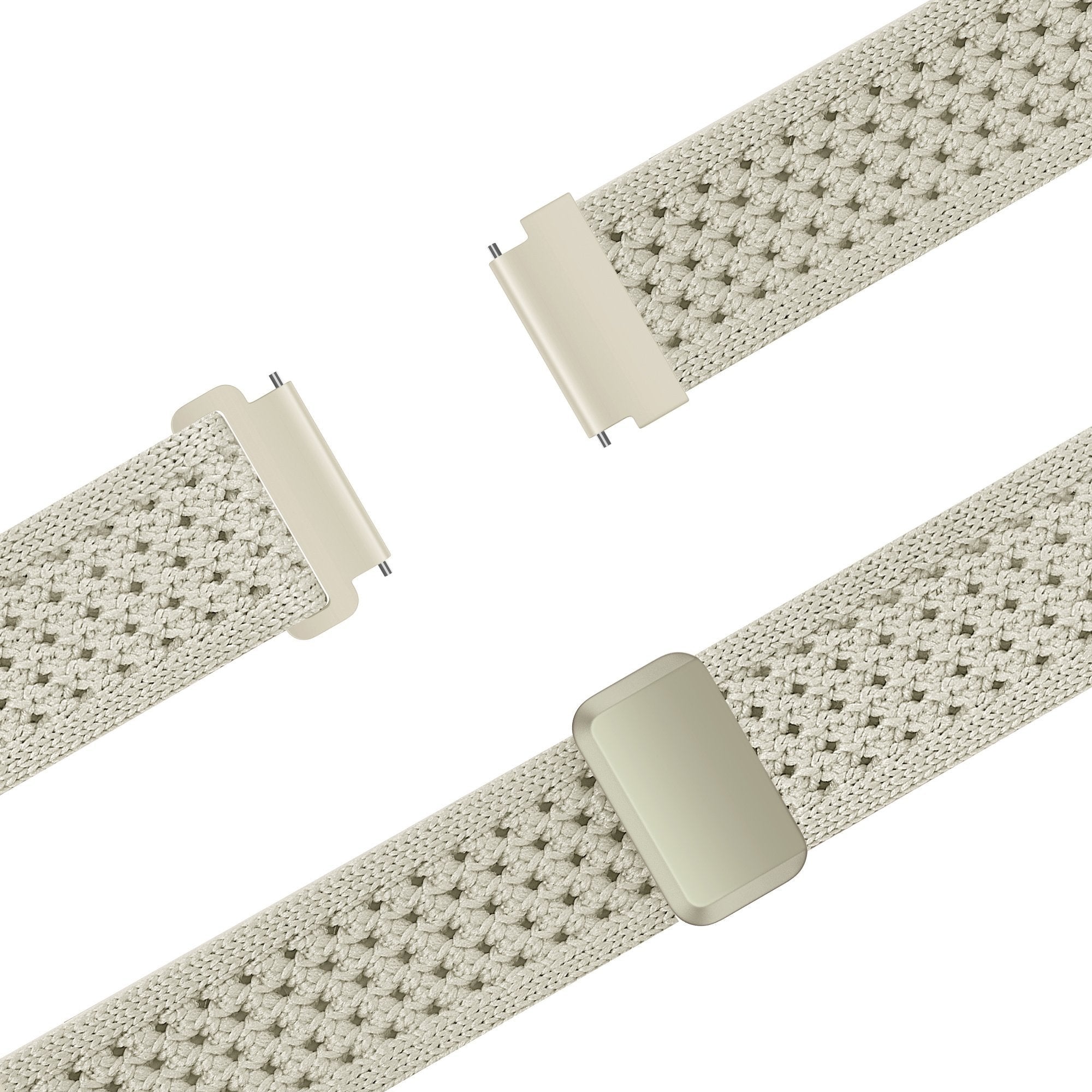 Bandz Garmin Forerunner 265s Vintage Nylon Strap (Starlight)