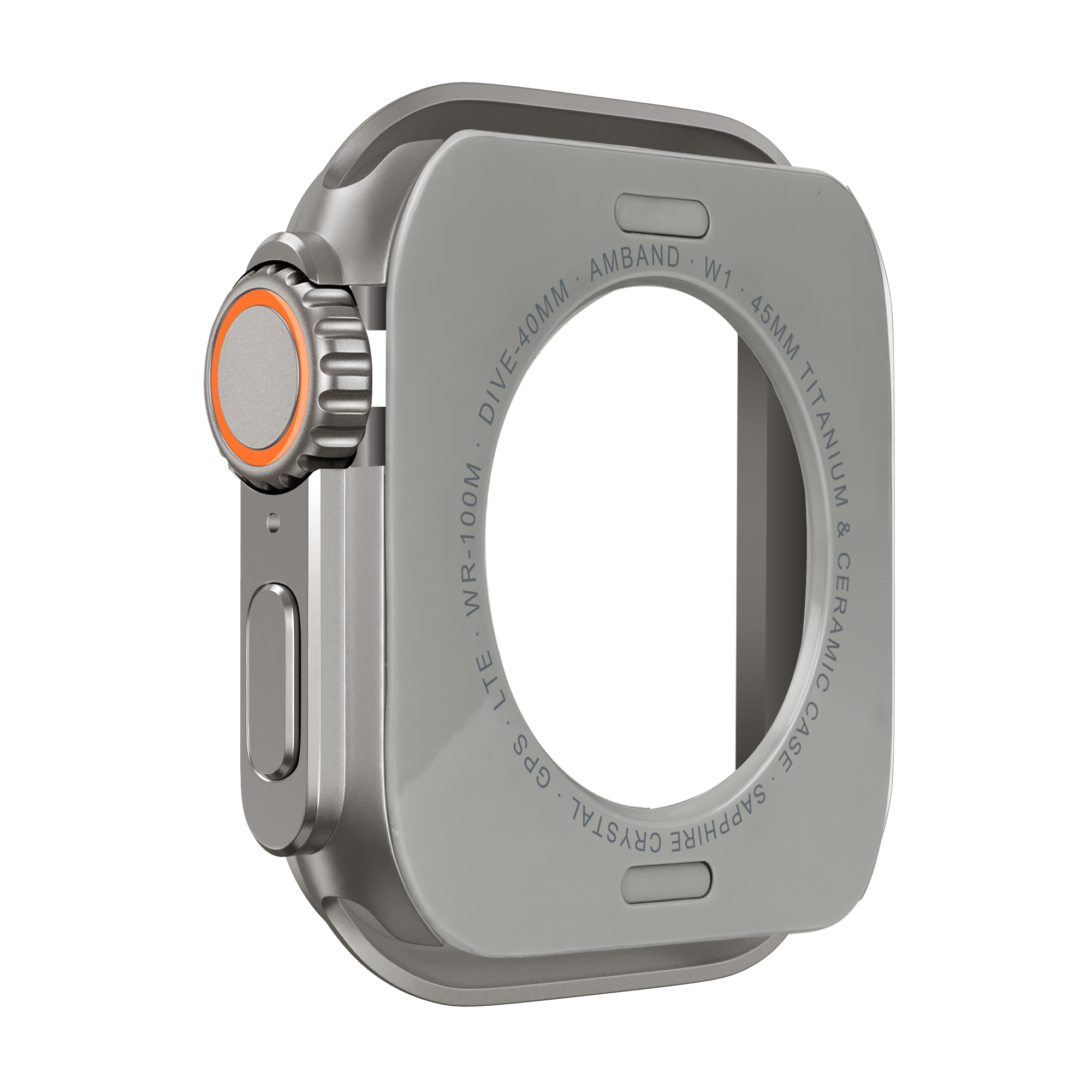 Bandz Funda metalica Apple Watch 7/8/9 - 45mm (titanio)