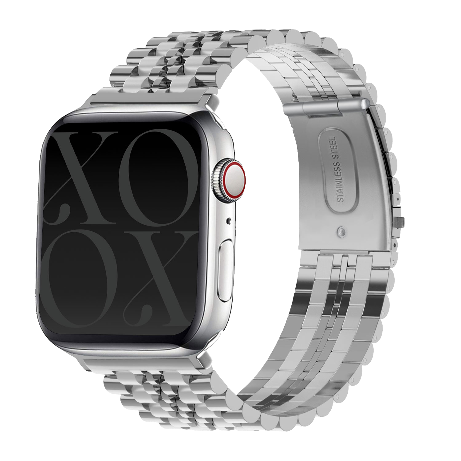 xoxo Wildhearts Apple Watch Steel Strap (Silver)