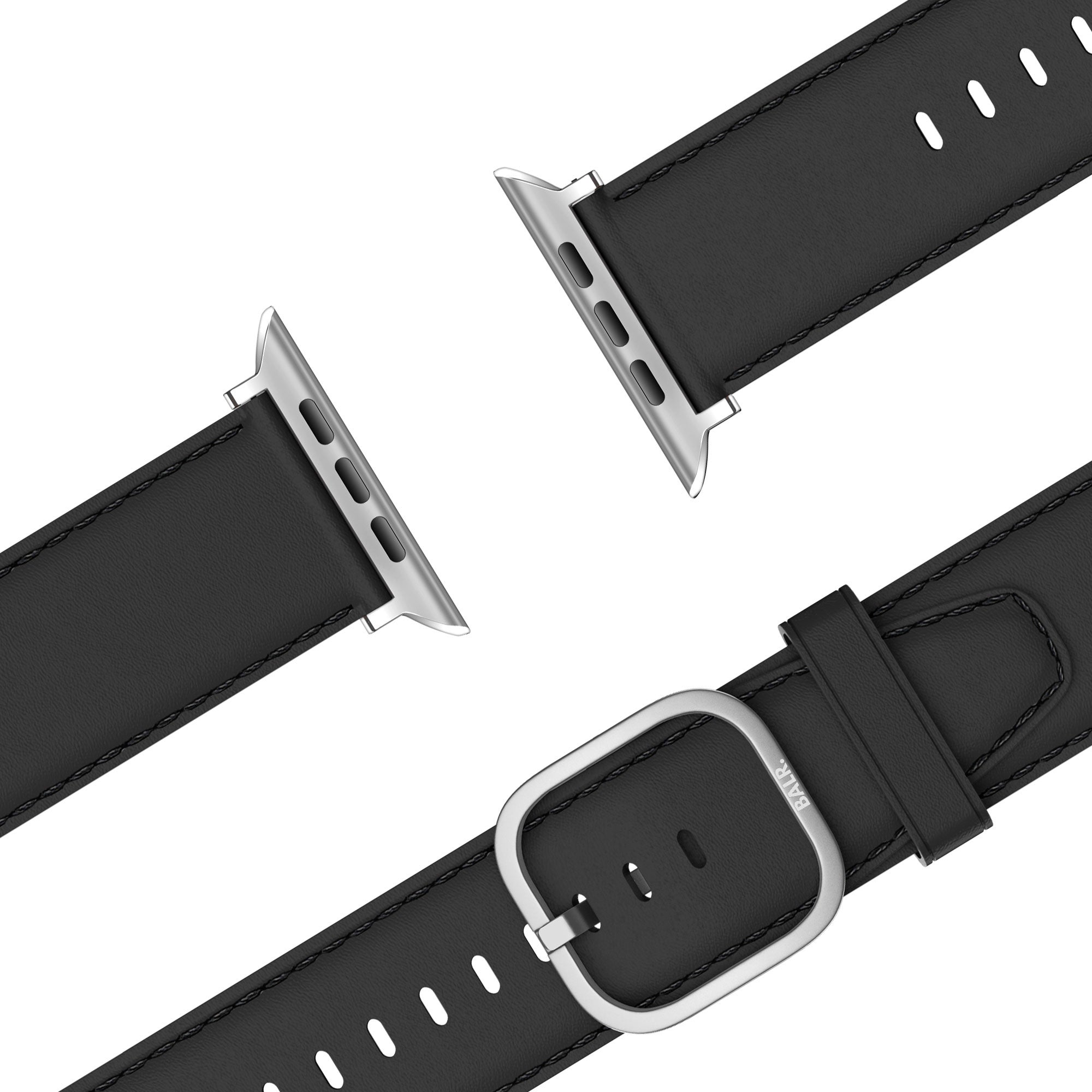 BALR. Apple Watch Leather Strap (Black)