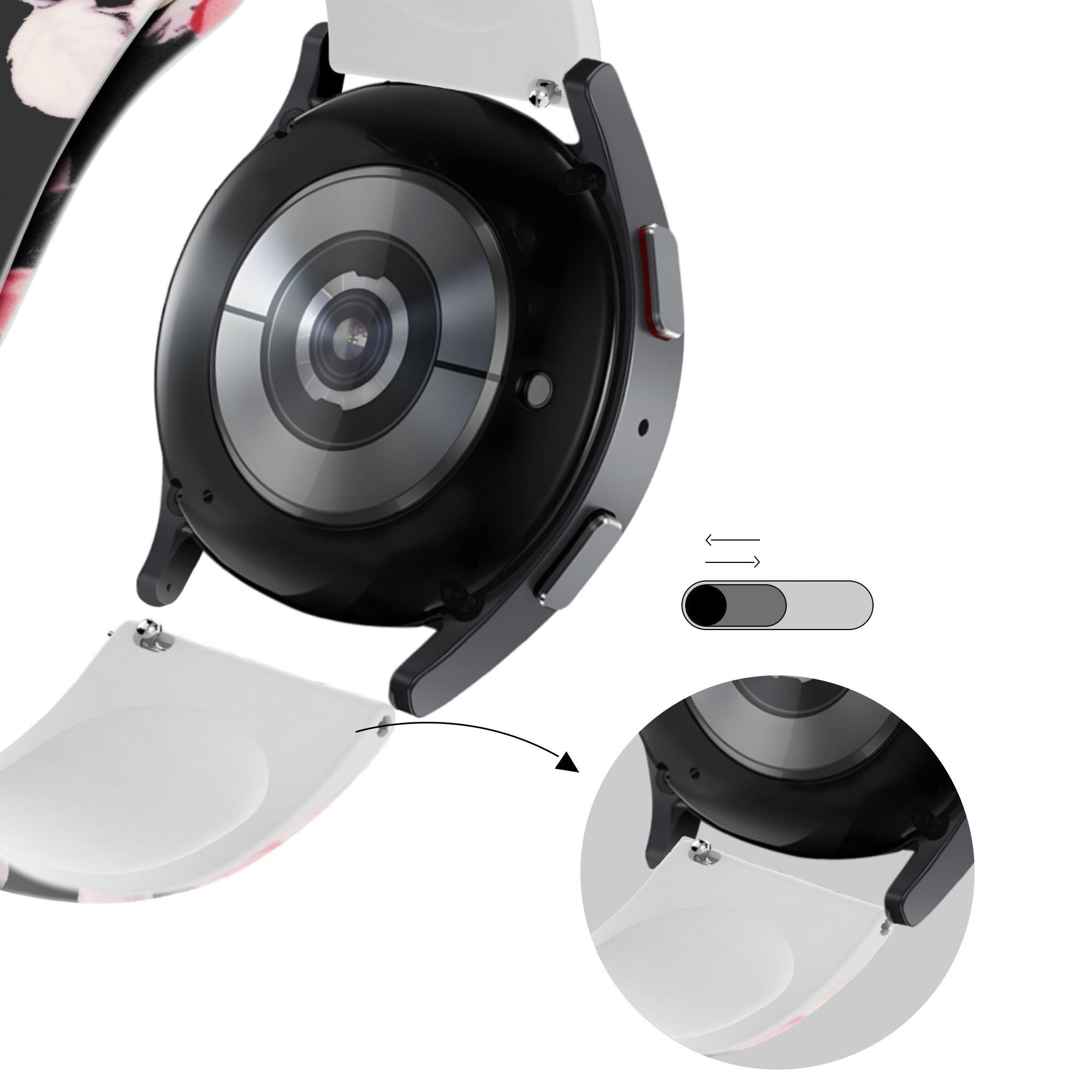 Bandz Correa silicona 'Flores' Coros Apex 2