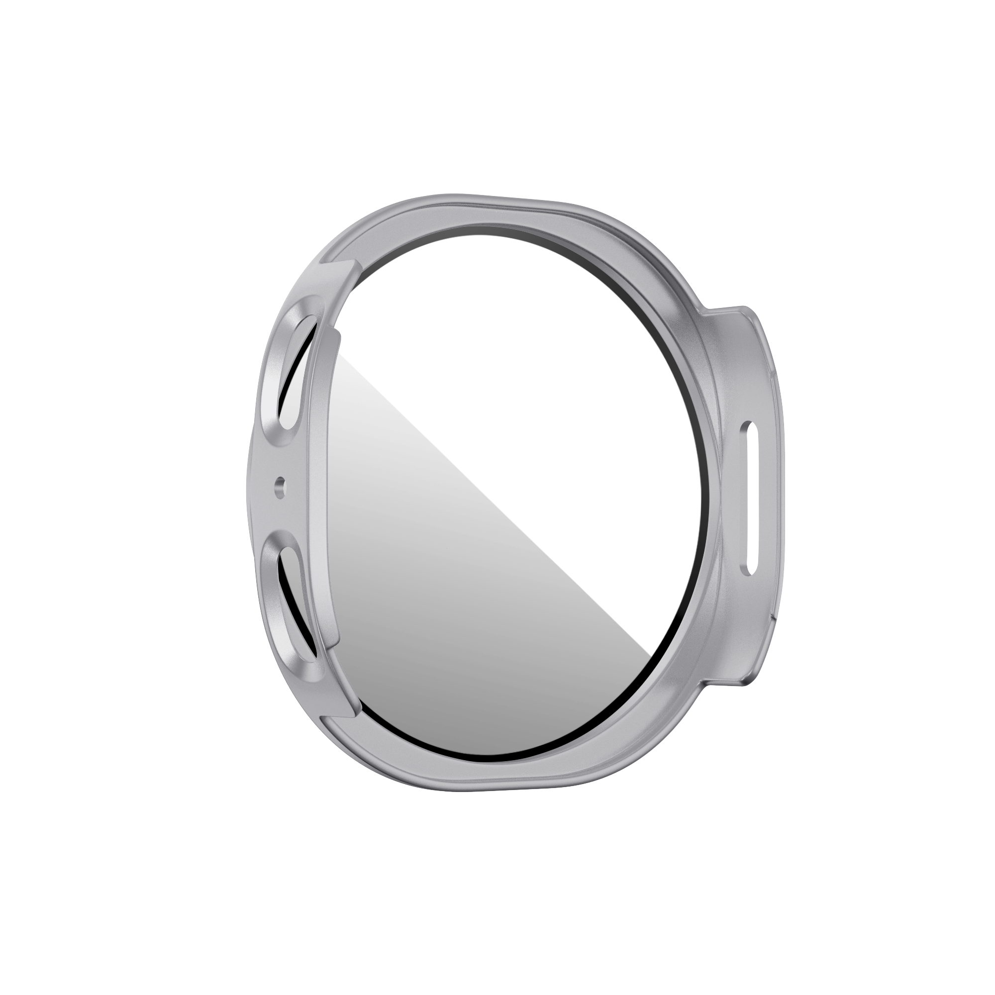 Bandz Samsung Galaxy Watch 8 - 40mm PC Cover with Glass (Silver)