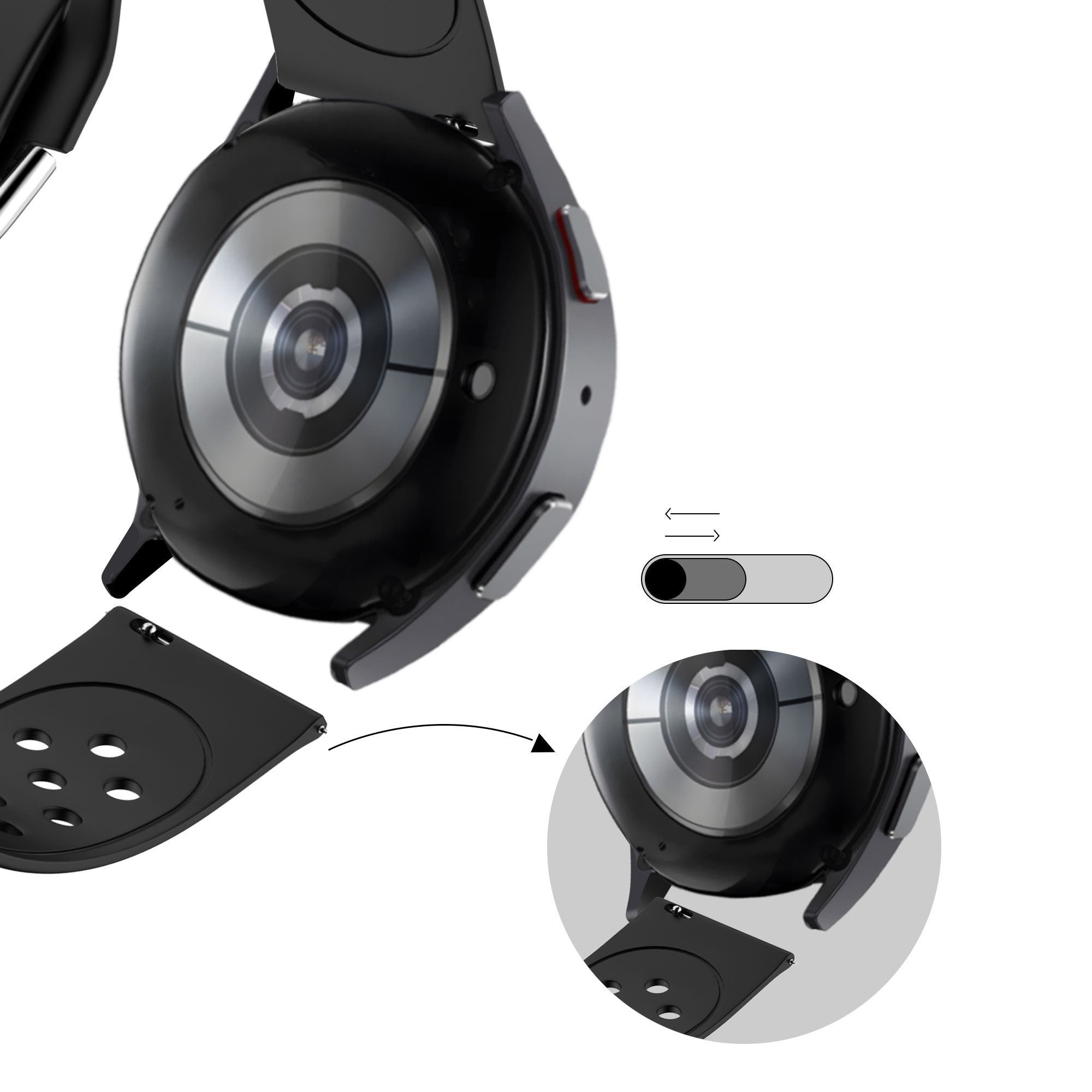 Correa deportiva 'Air' Suunto Race 2 (negro)