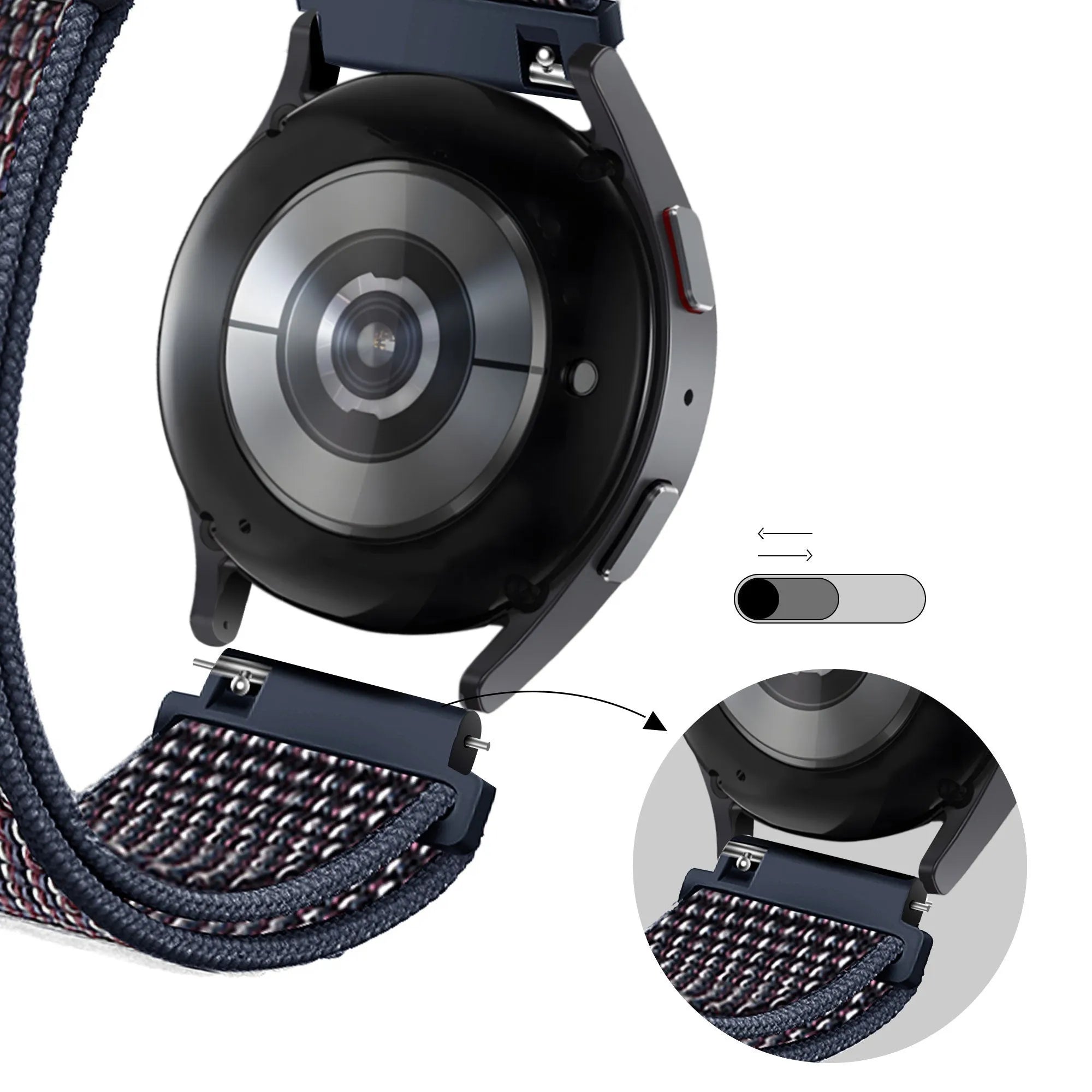 Bandz Correa nylon con lazo Amazfit Bip 6 (azul índigo)