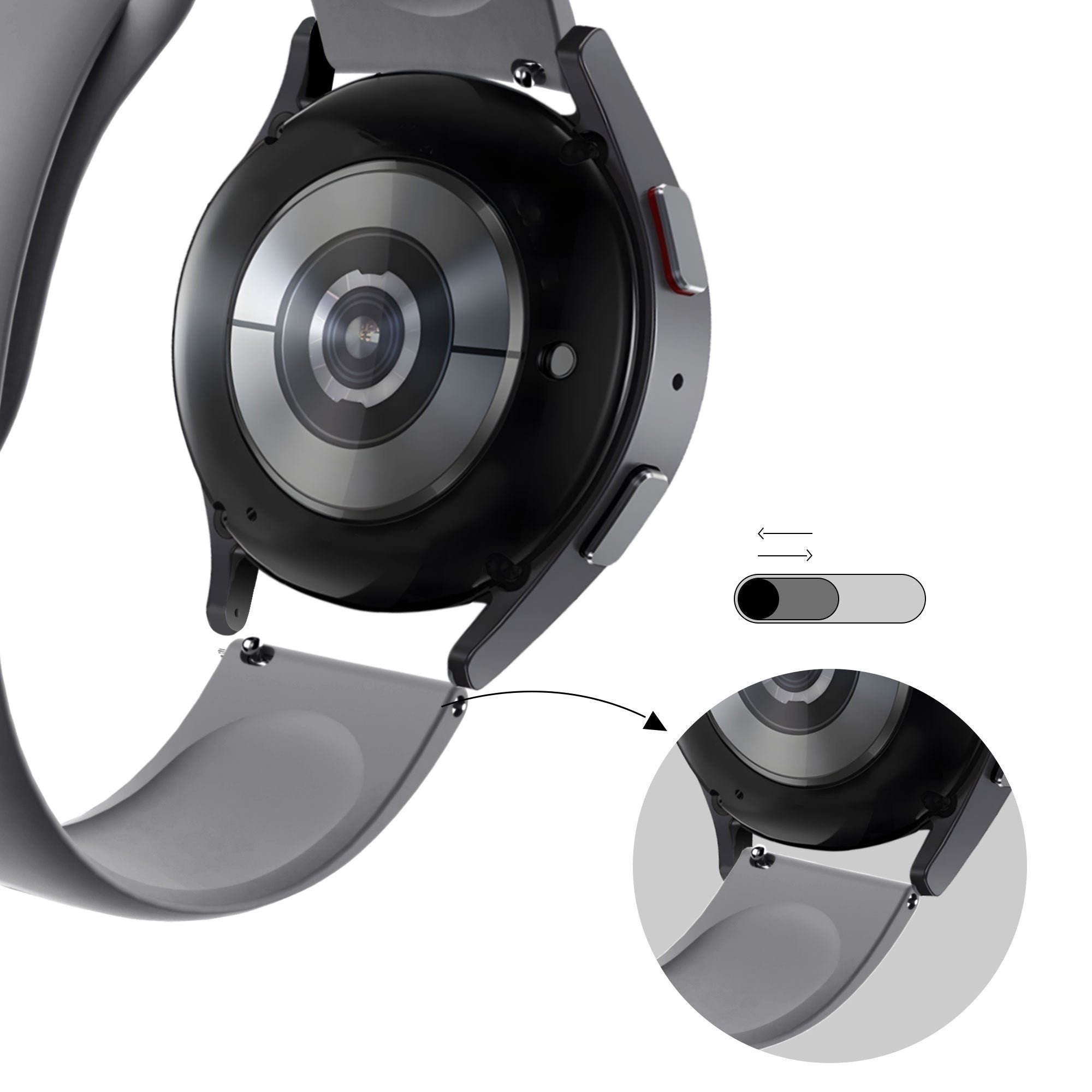 Bandz Correa deportiva 'Deluxe' Coros Apex 2 (gris)