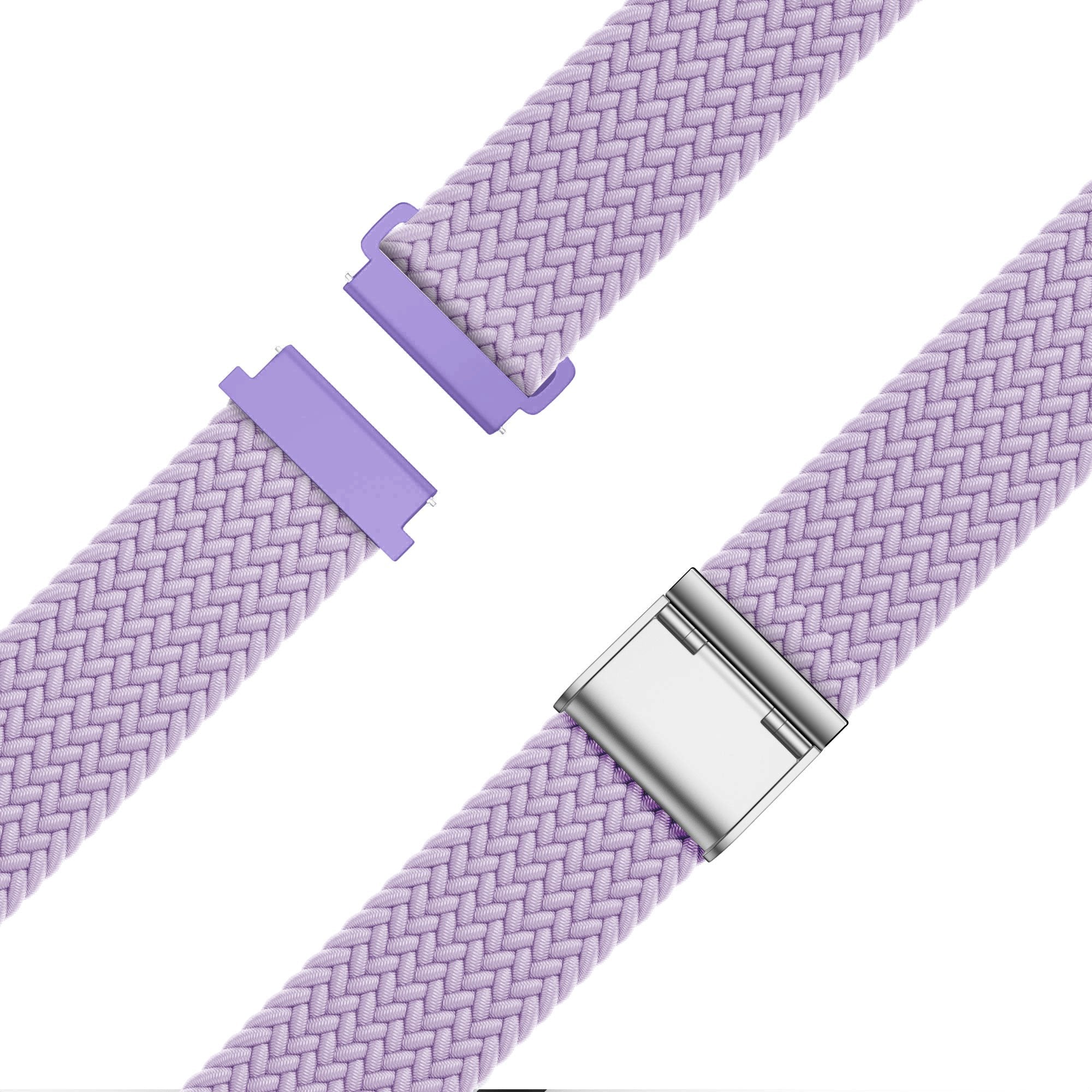 Bandz Garmin Forerunner 55 Woven Nylon Strap (Light Purple)