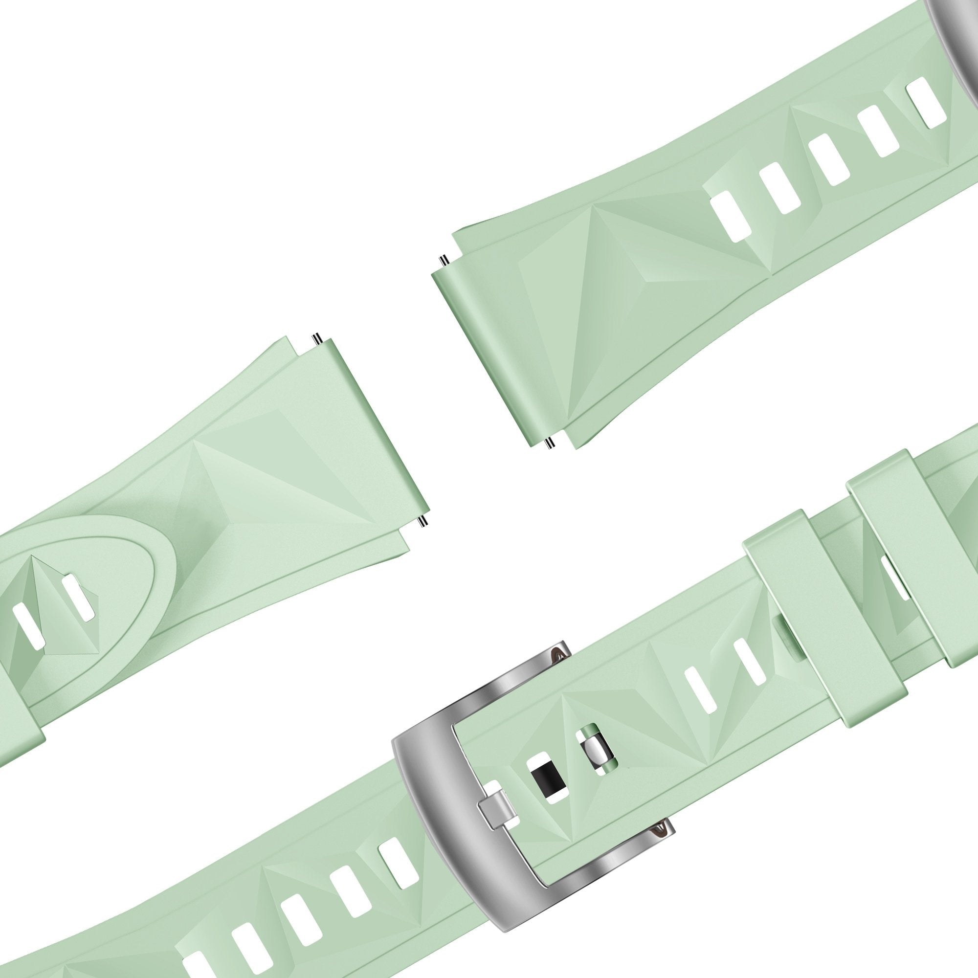 Bandz Correa silicona 'Easy Fit' Whitings ScanWatch 2 - 38mm (verde claro)
