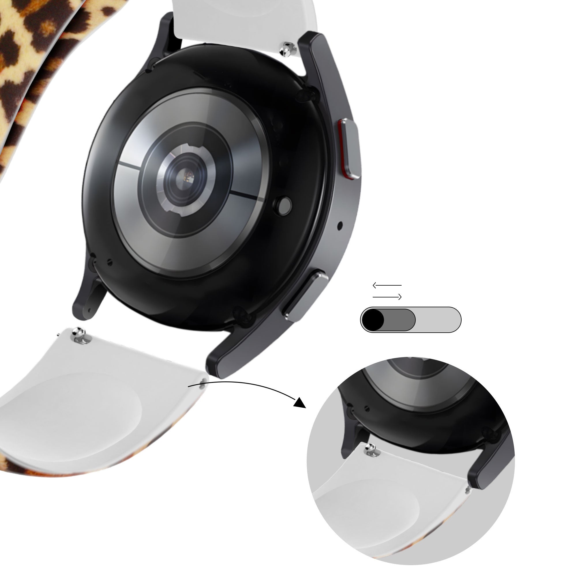 Bandz Correa silicona 'leopardo' Coros Pace 2