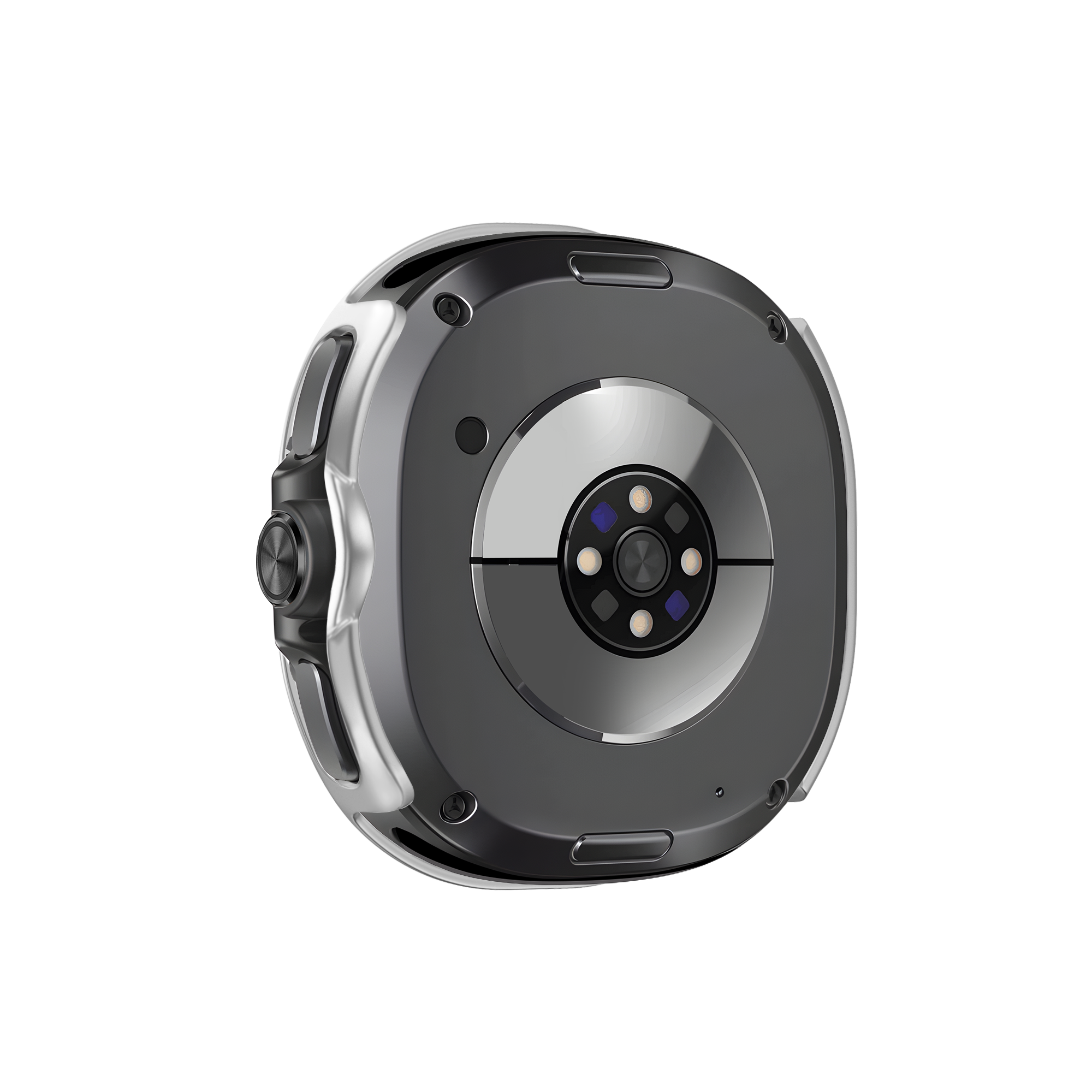 Bandz Samsung Galaxy Watch 8 Classic PC Cover with Glass (Silver)