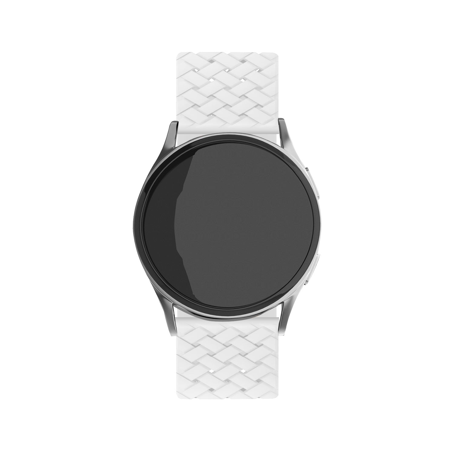 Correa silicona trenzada Withings Steel HR Sport (blanco)