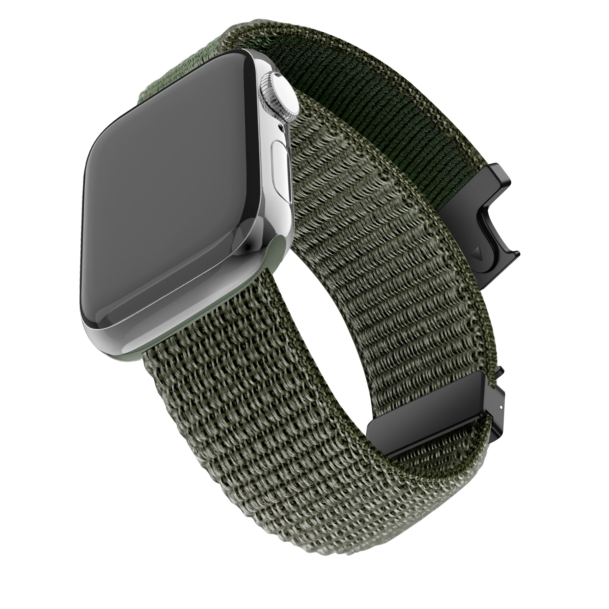 Bandz Correa nylon 'clásico' con P-buckle Apple Watch (verde militair)