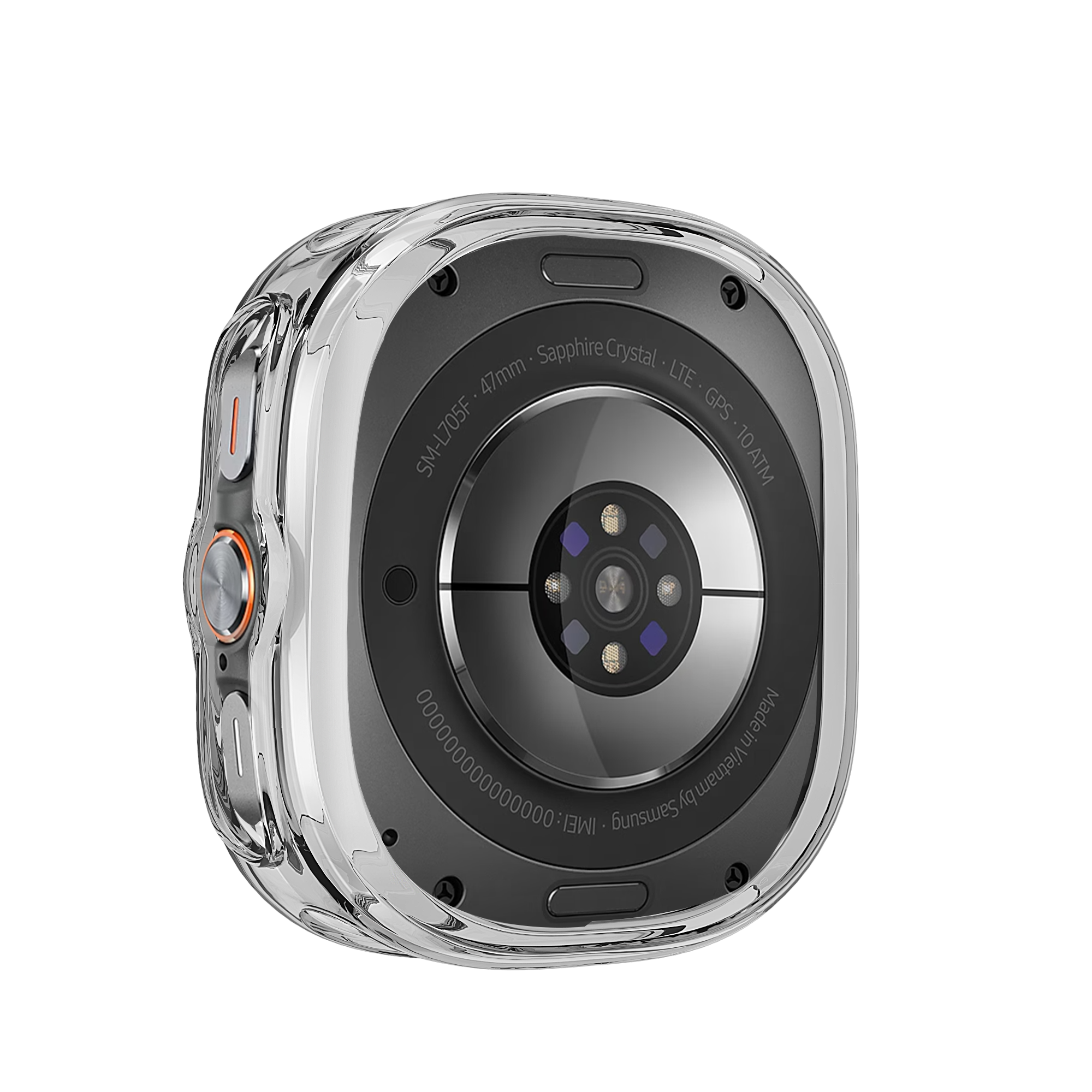 Bandz Samsung Galaxy Watch Ultra Galvanized TPU Case (Transparent)