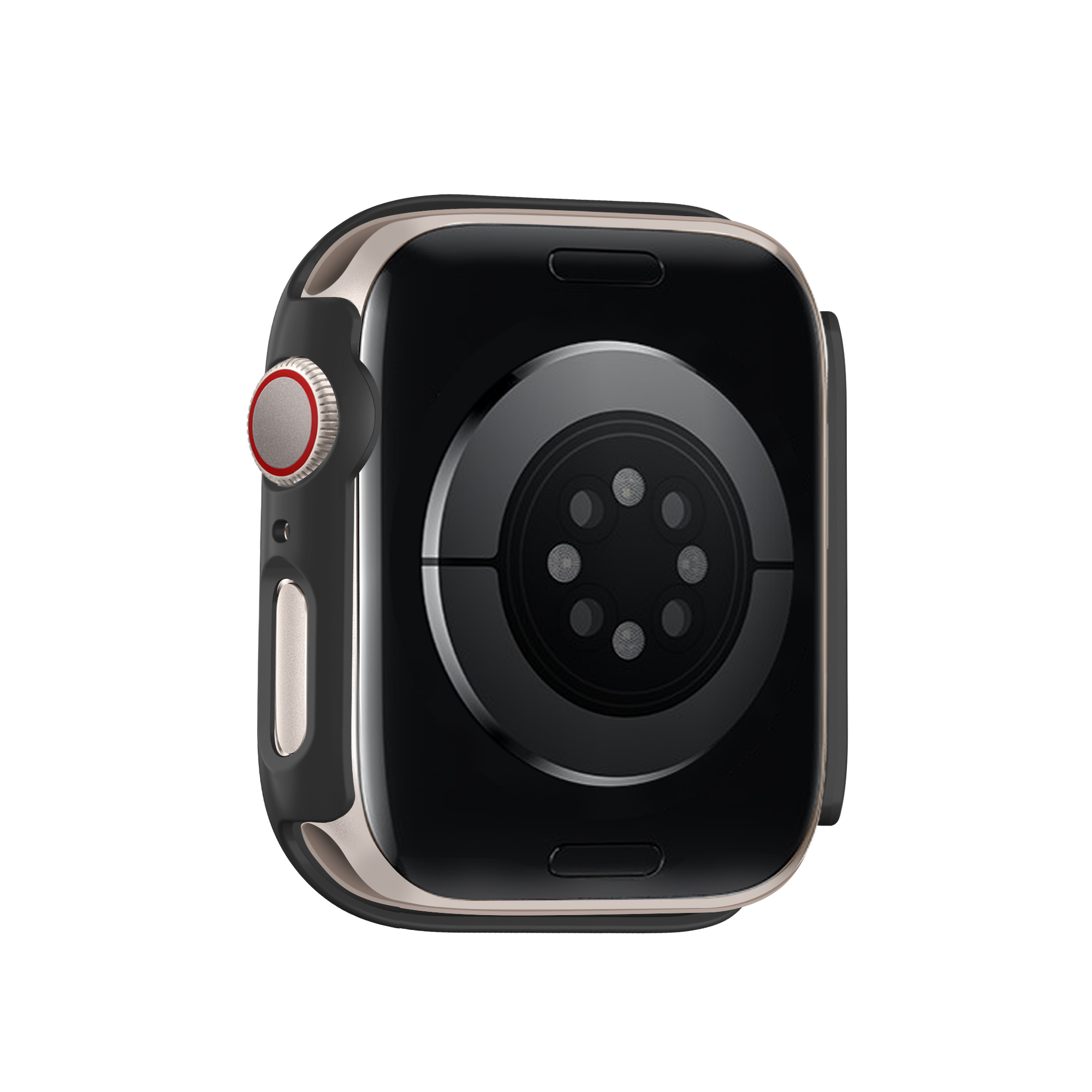 Bandz Funda PC con vidrio Apple Watch 11 - 42mm (negro)