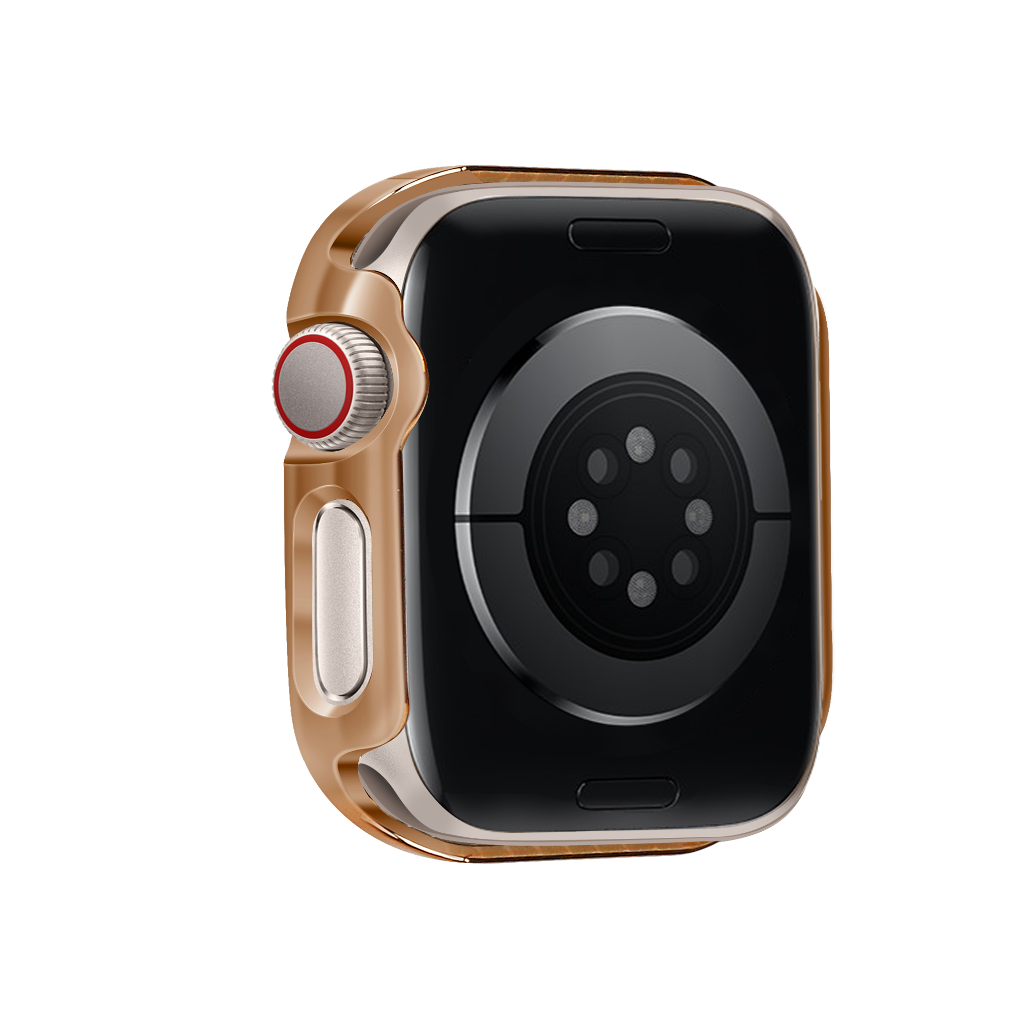 Bandz Apple Watch 11 - 42mm Diamond Case with Glass (Rose Gold)