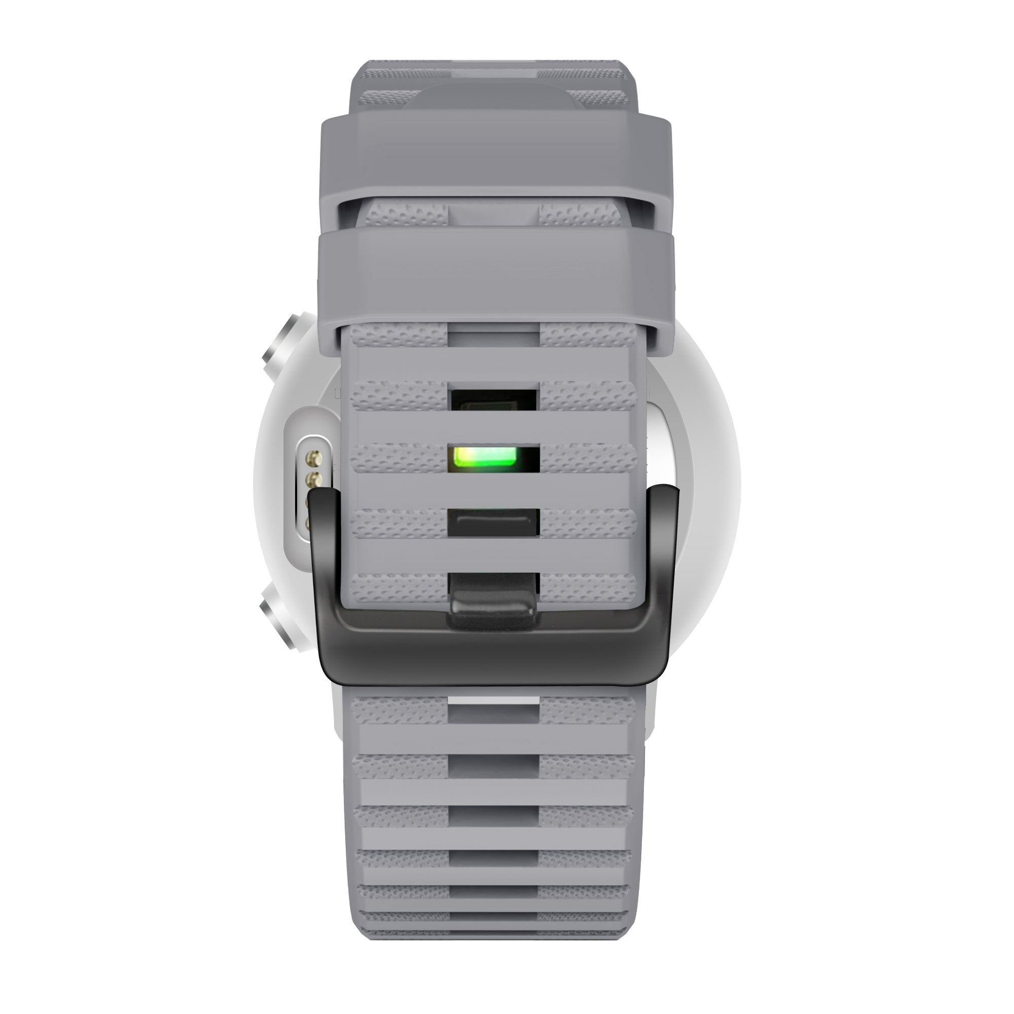 Bandz Garmin Quatix 8 - 47mm Buckled Silicone Strap (Grey)