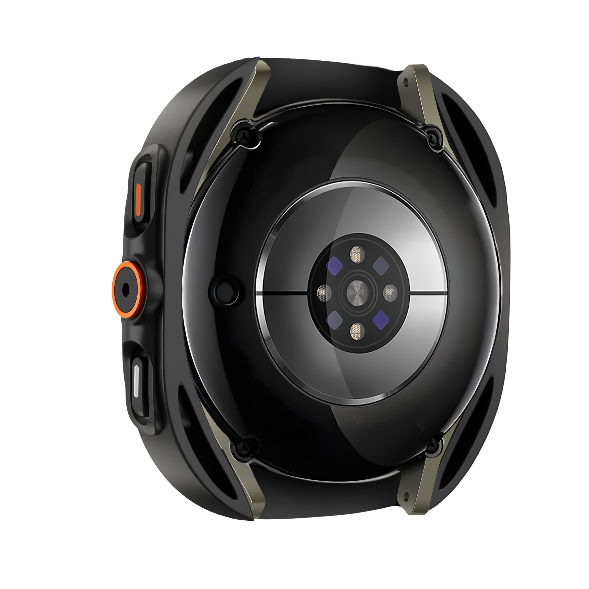 Bandz Samsung Galaxy Watch 7 - 44mm Square PC Case with Glass (Black)