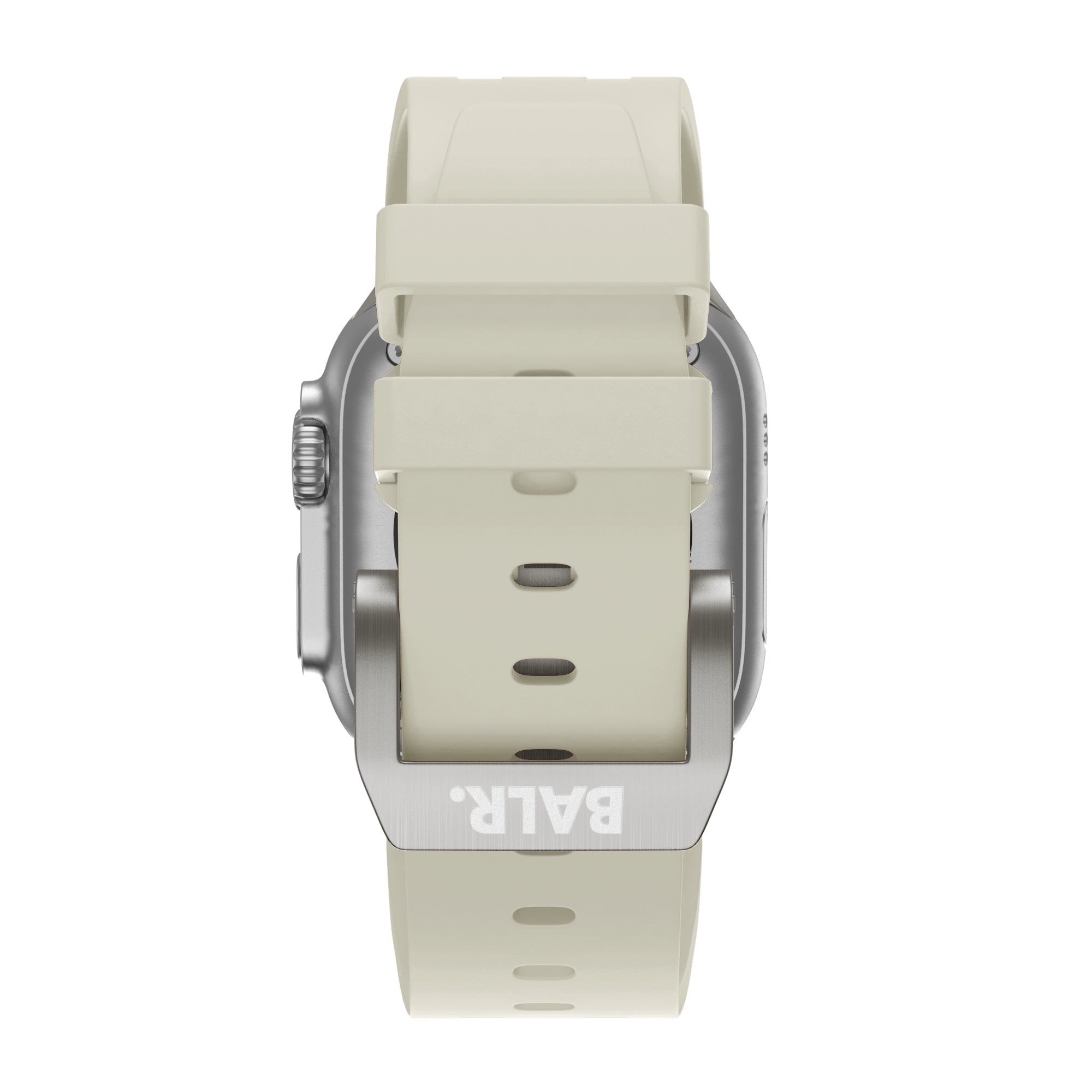 BALR. Correa de silicona Apple Watch Ultra Liquid (beige/titanio)
