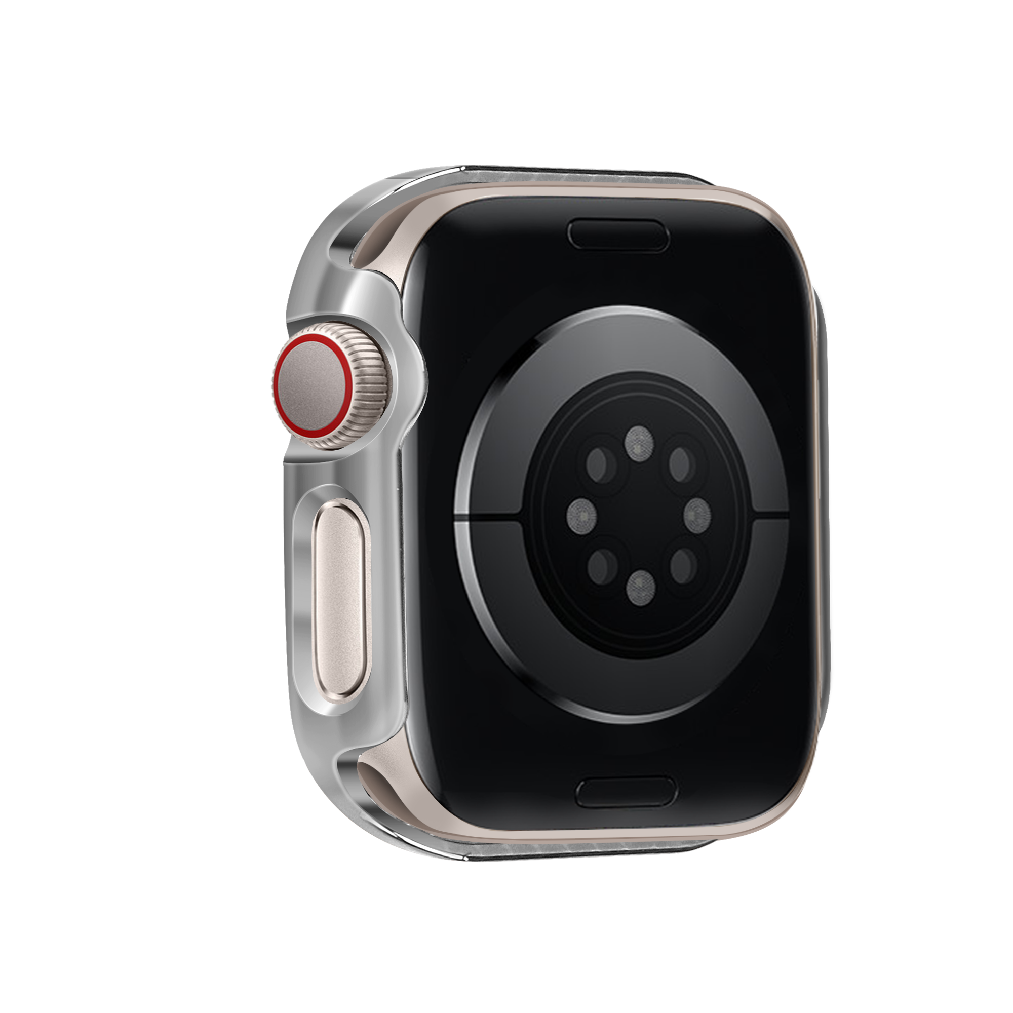 Bandz Funda diamante con vidrio Apple Watch 11 - 42mm (plateado)