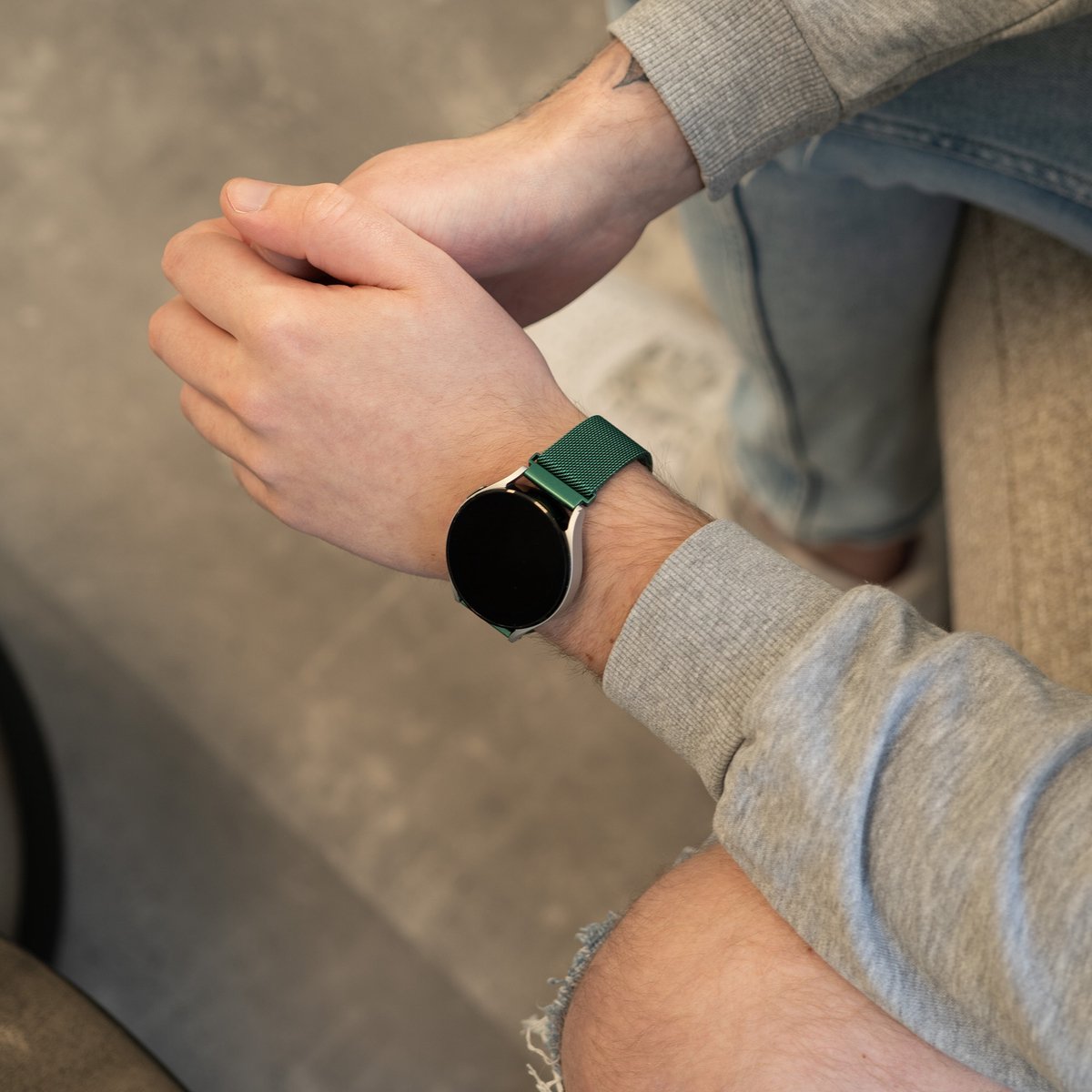 Correa milanese Galaxy Watch 5 Pro (verde)