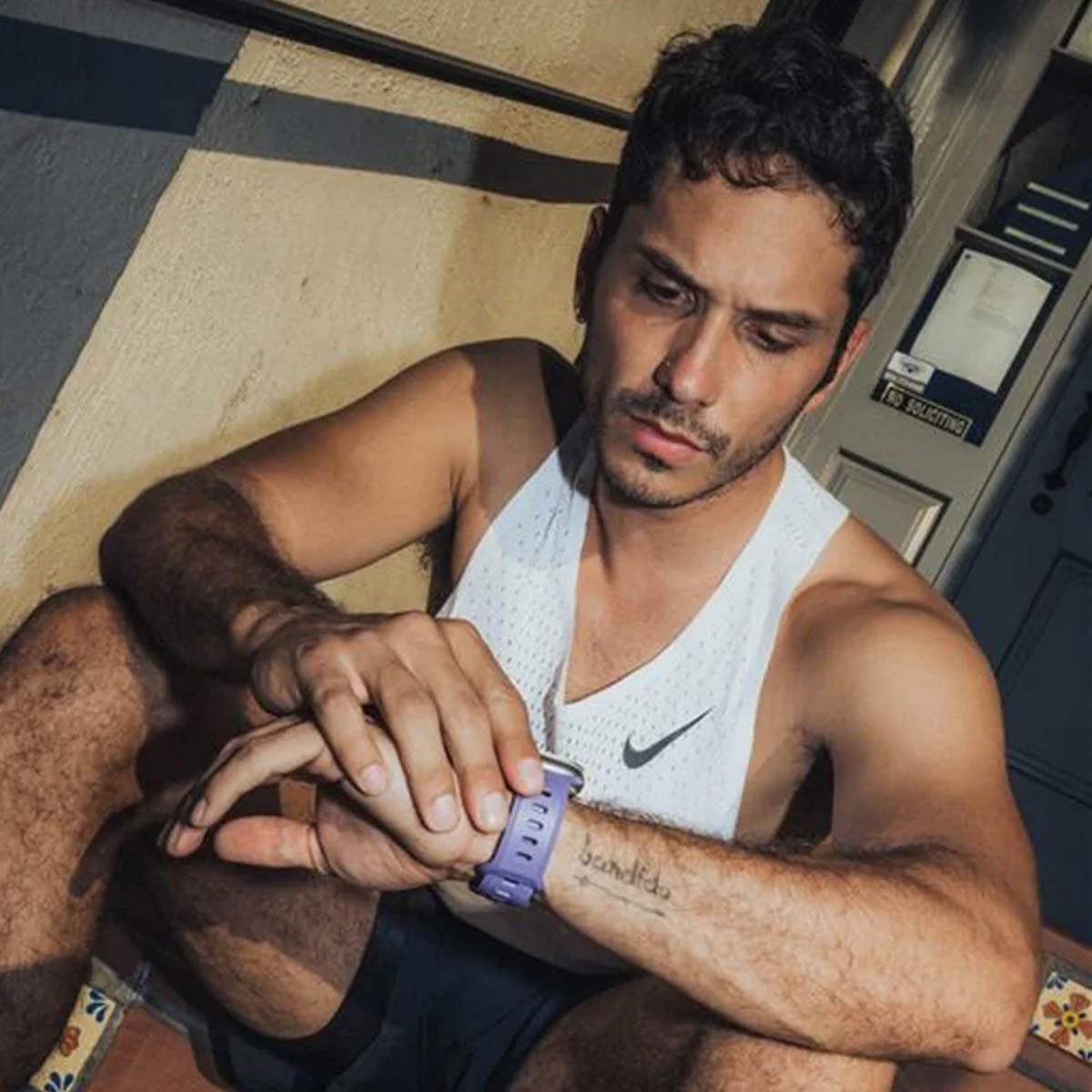 Nomad Correa silicona Tempo Apple Watch (morado)