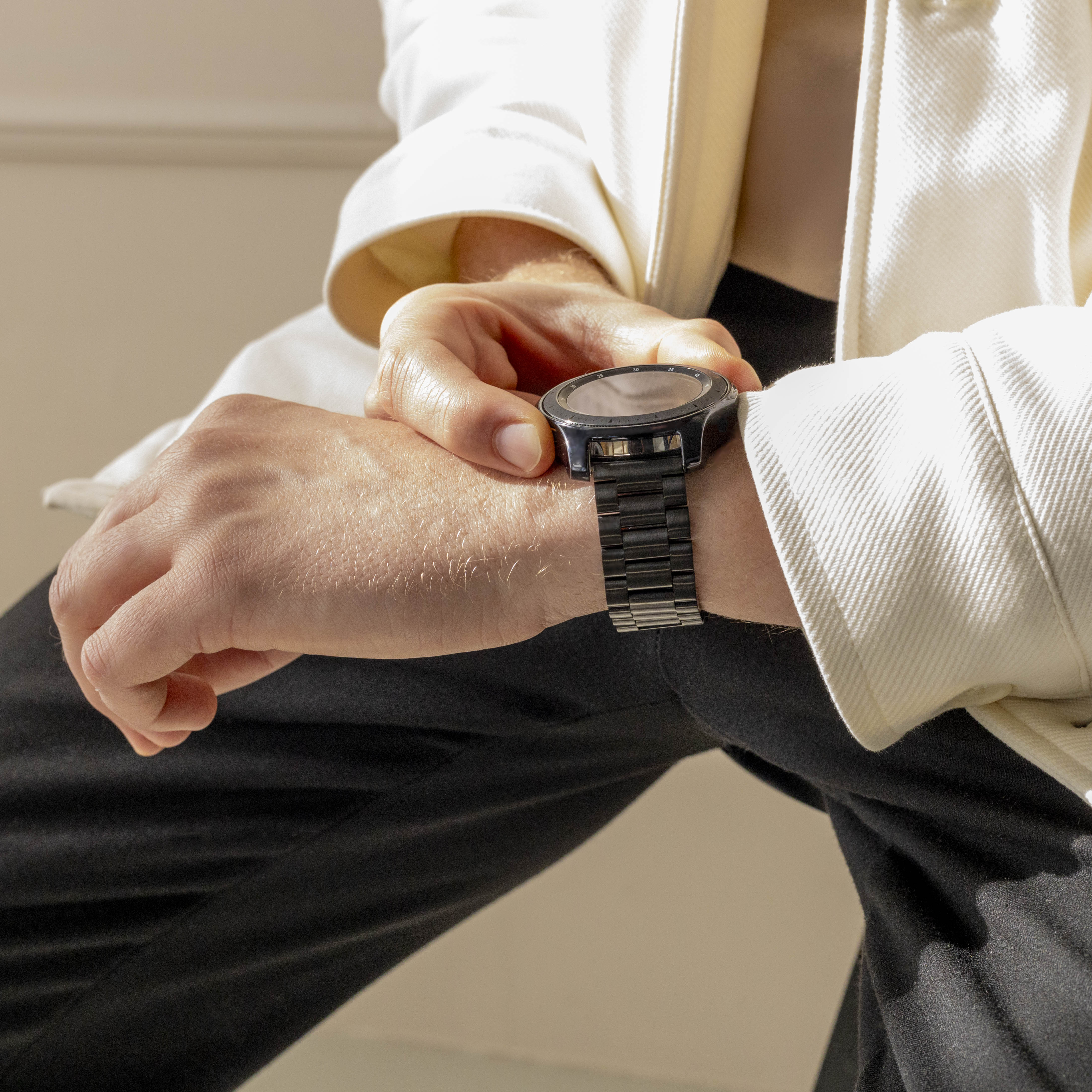 Correa acero Amazfit GTR 2 (negro)