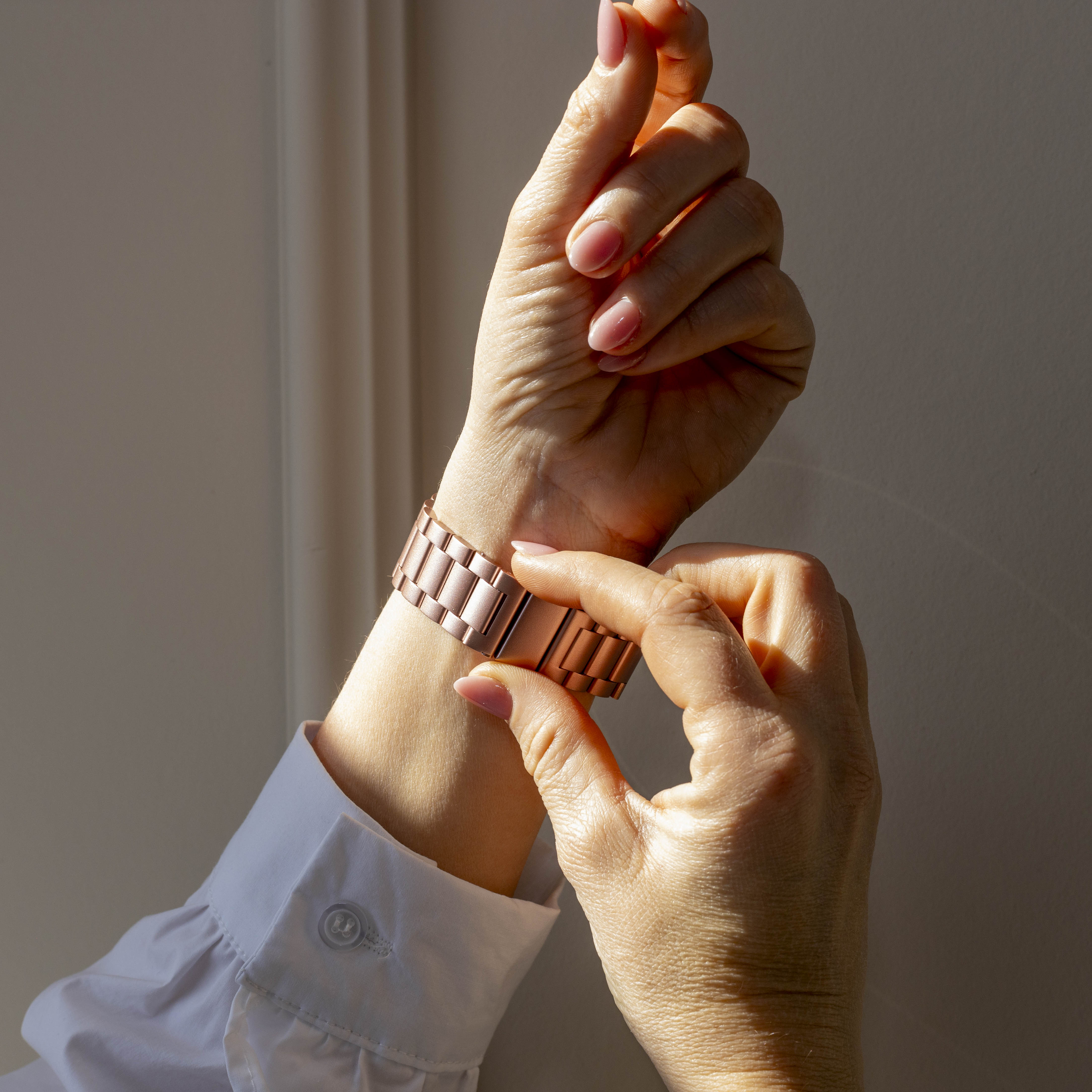 Correa acero Samsung Galaxy Watch 4 Classic 46mm (rosa)