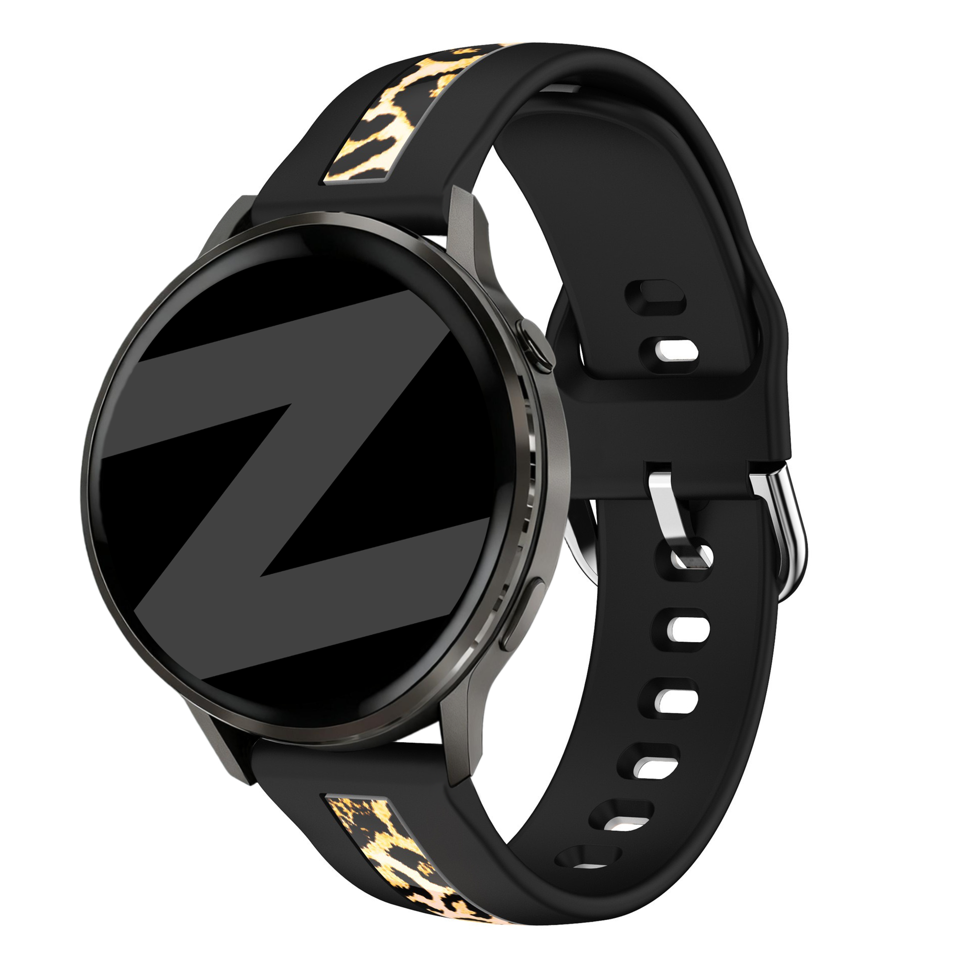 Bandz Gard Pro Health Smartwatch 3 - 41mm Dual Leopard Strap (Black)