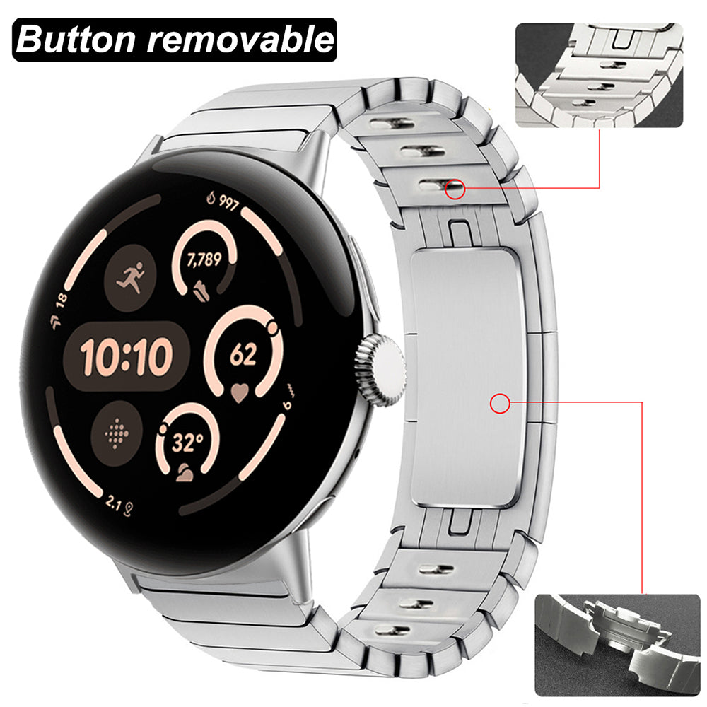 Correa acero con hebilla 'Premium' Google Pixel Watch 4 - 45mm (plateado)