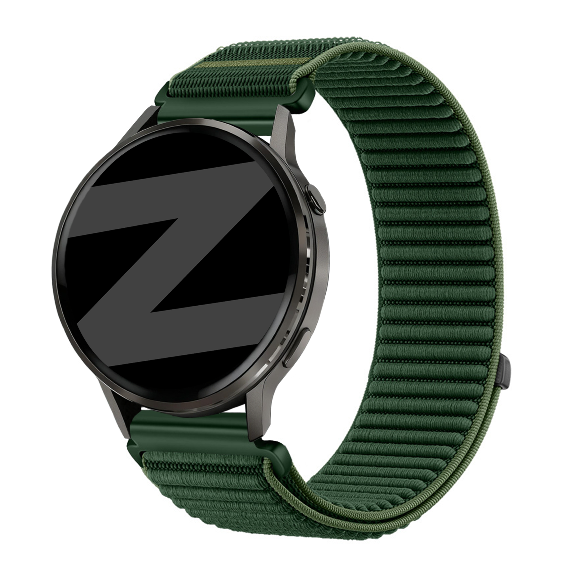 Bandz Correa nylon 'Wave' Garmin Venu 3 (verde oscuro)