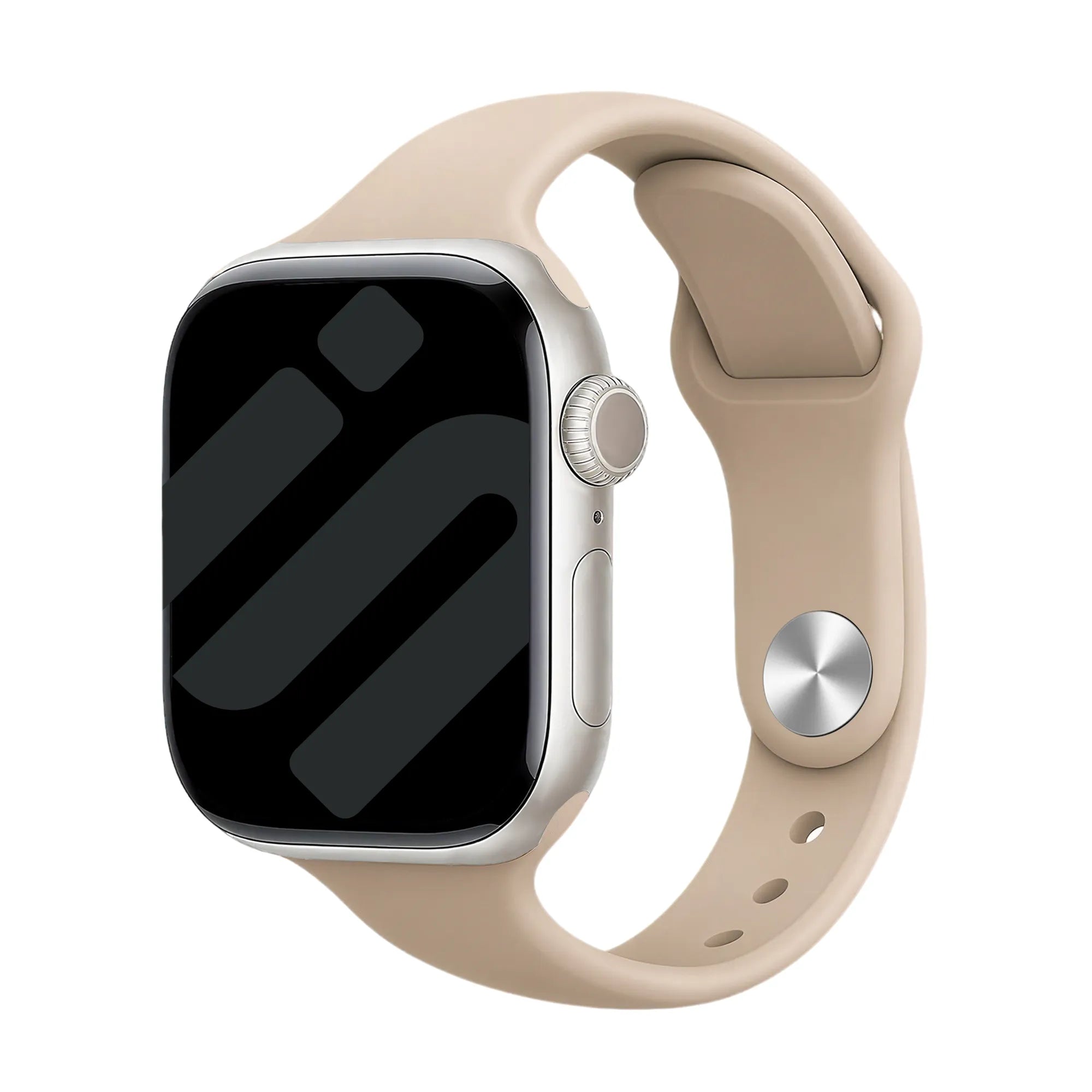Correa de silicona Slimfit Apple Watch (beige)