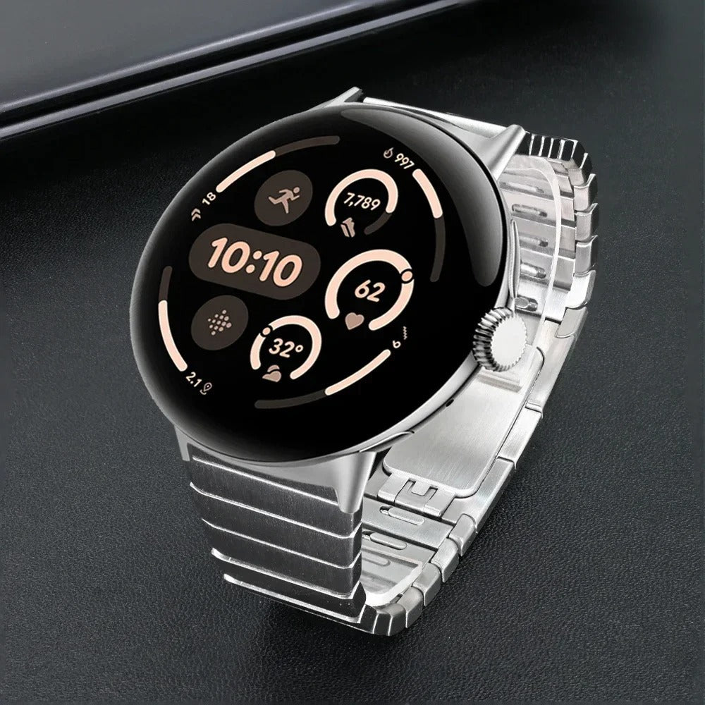 Correa acero con hebilla 'Premium' Google Pixel Watch 3 - 45mm (plateado)