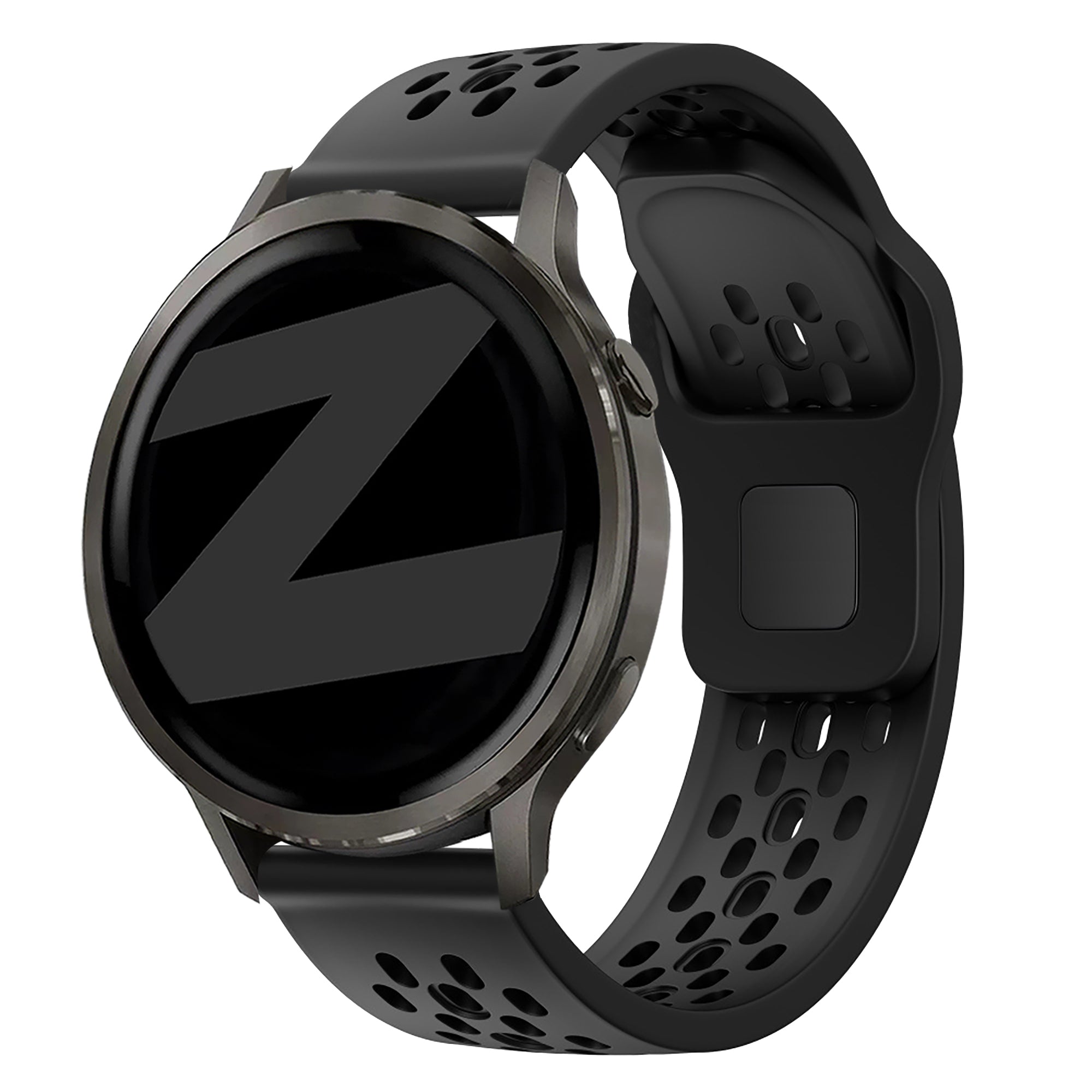 Bandz Garmin Forerunner 570 - 47mm Silicone Strap 'Air' (Black)