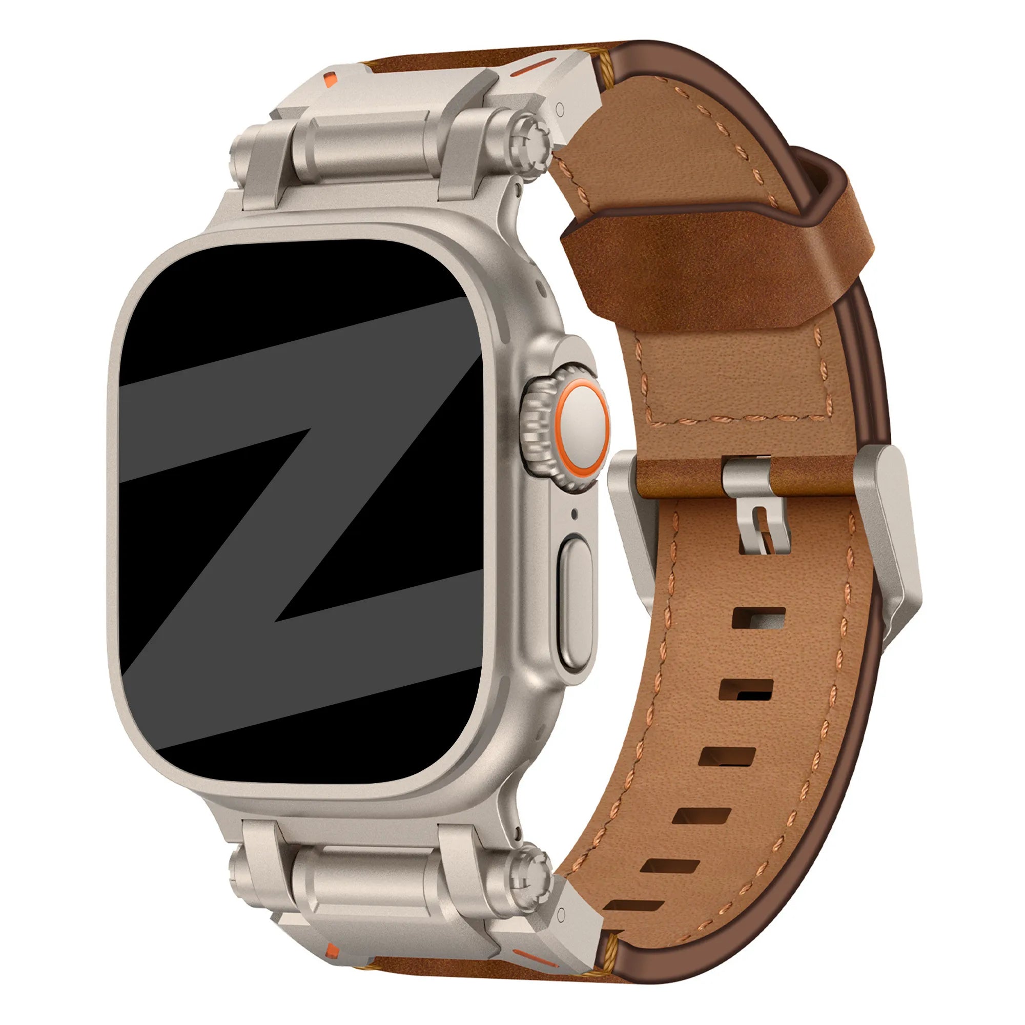 Bandz Correa cuero 'Explorer' Apple Watch (marrón)