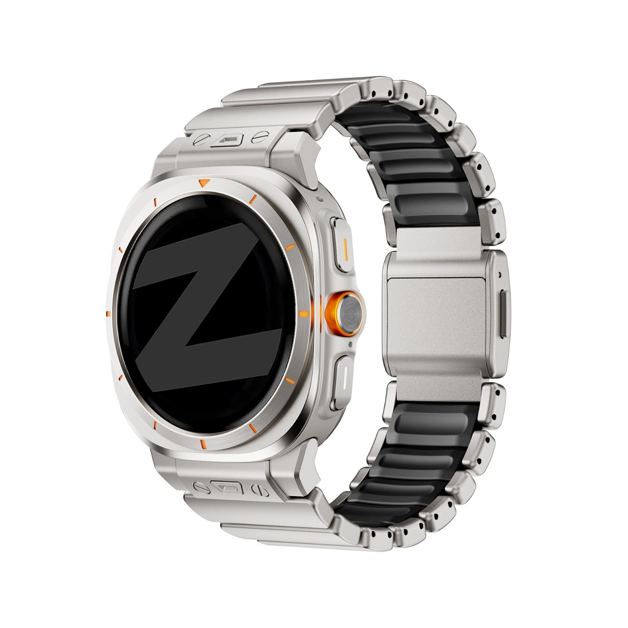 Bandz Correa titanio 'Hybrid' Samsung Galaxy Watch Ultra (titanio/negro)