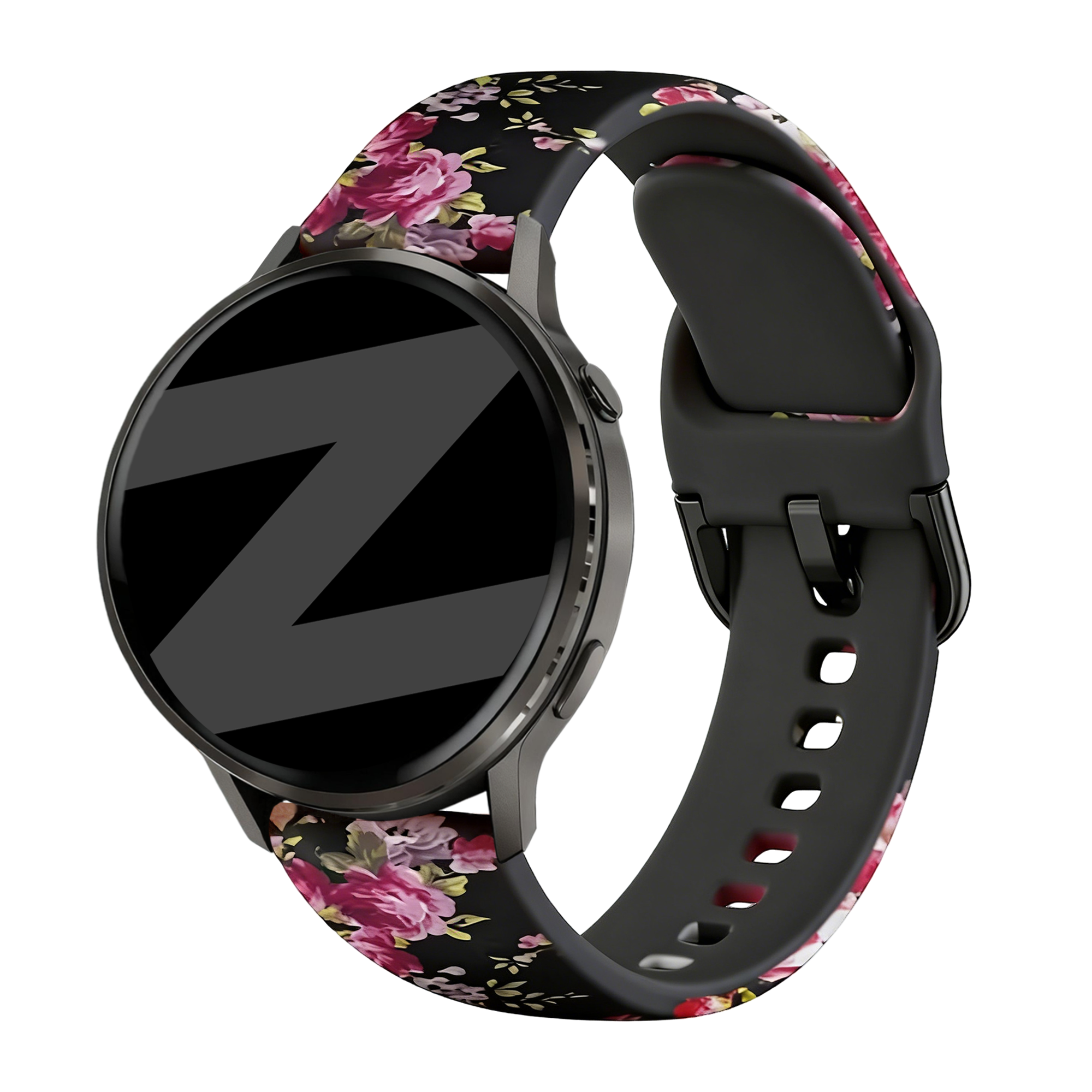Bandz Garmin Approach S44 Silicone Strap 'Pink Flower'