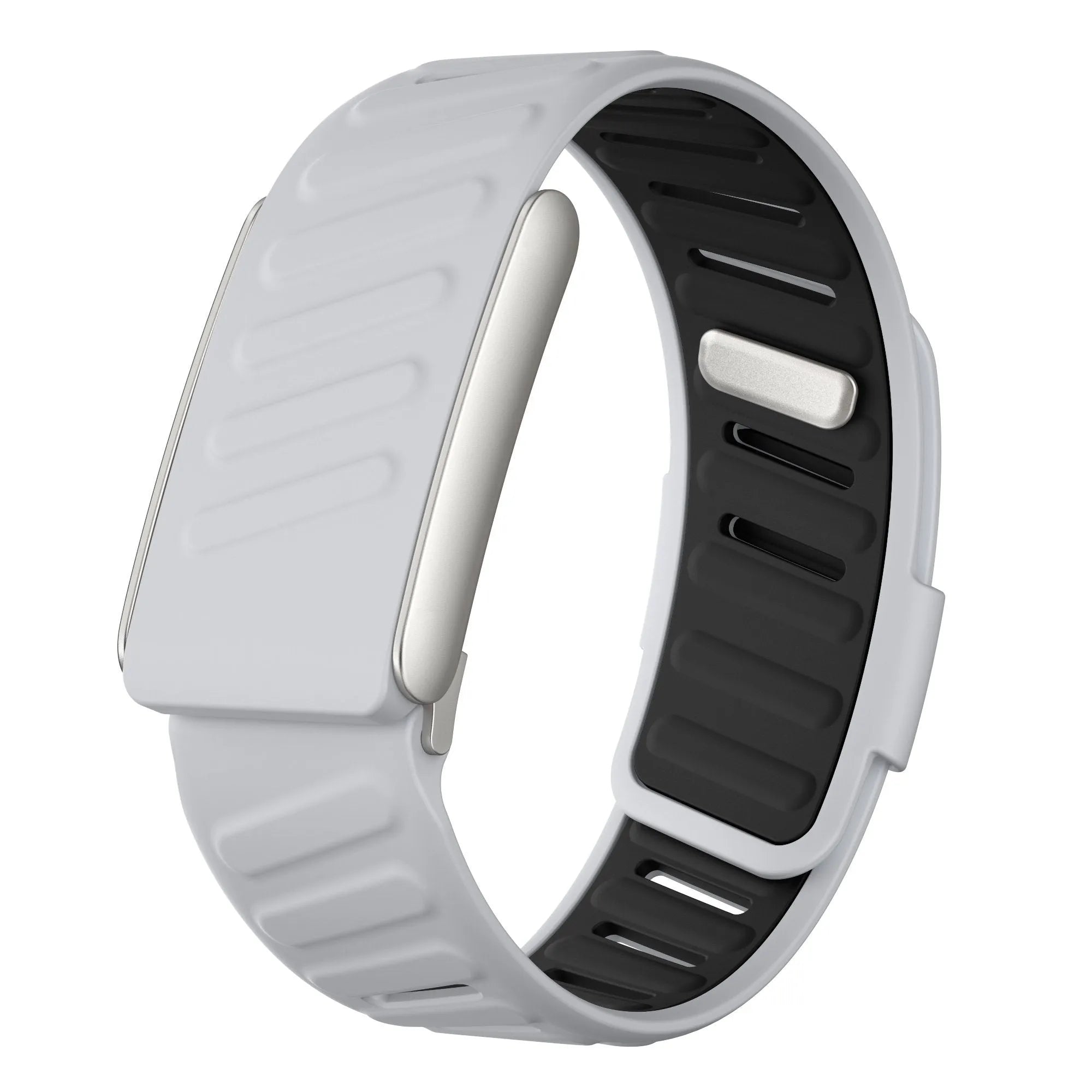 Correa deportiva compatible con Whoop 5.0 (gris claro/negro)