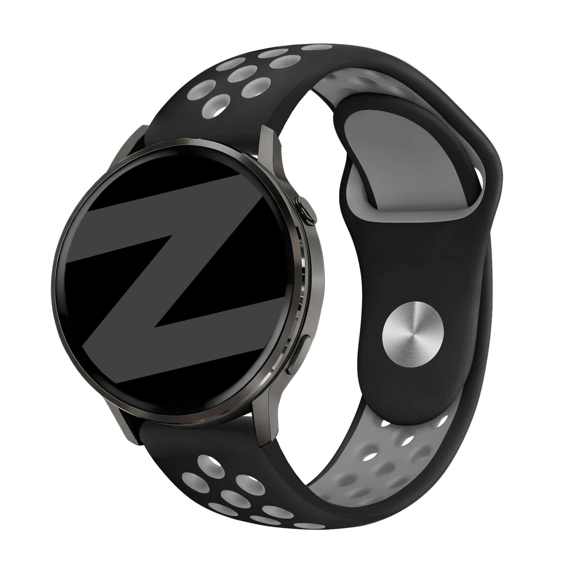 Bandz Correa deportiva 'Deluxe' Garmin Vivomove 3 (negro/gris)