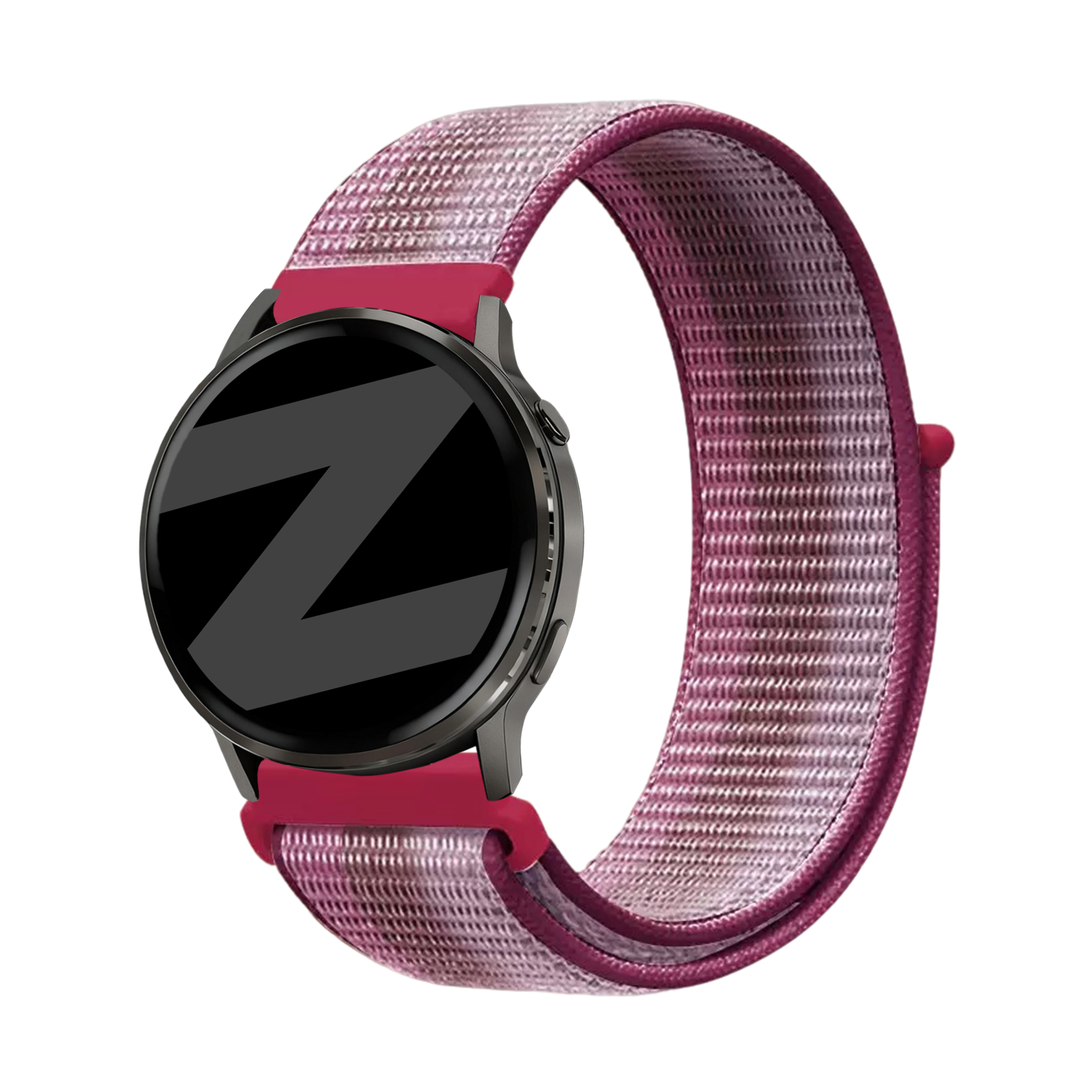 Bandz Garmin 18mm Nylon Loop Strap (Berry)