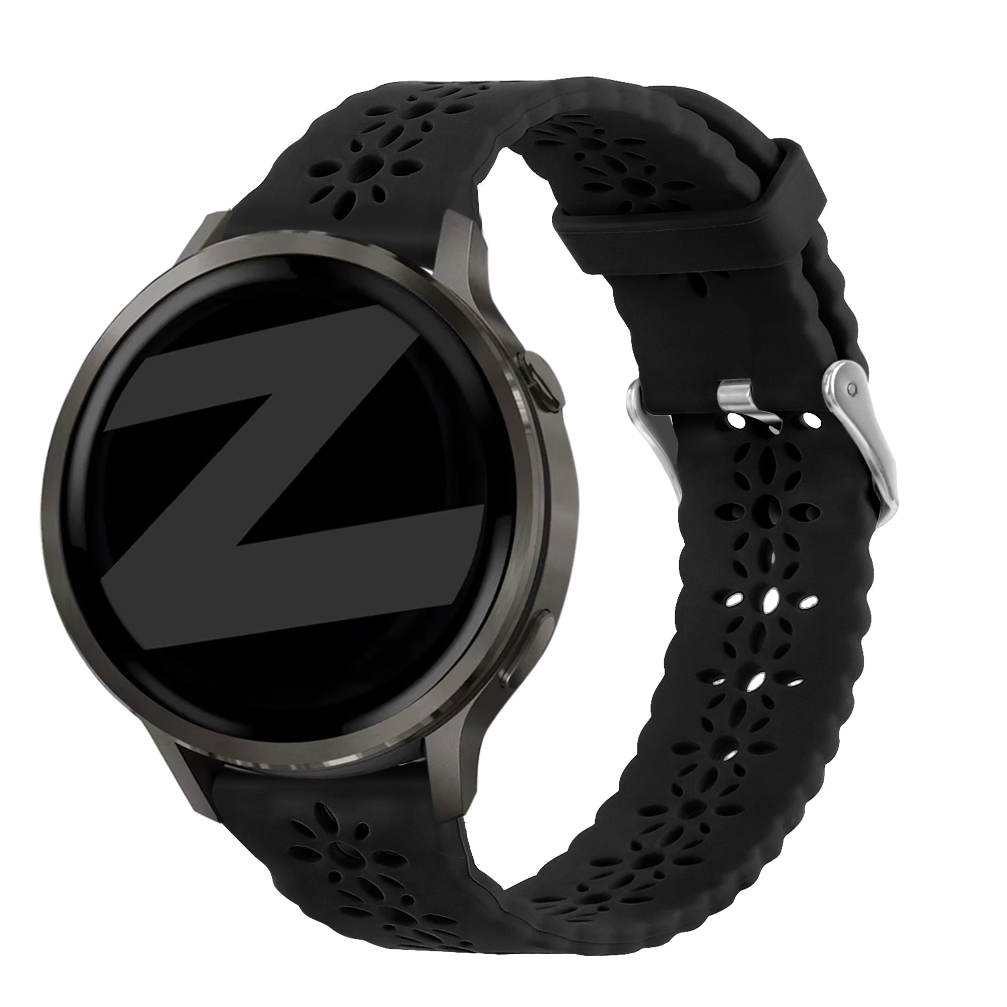 Bandz Garmin Approach S42 Silicone Strap 'Lace' (Black)