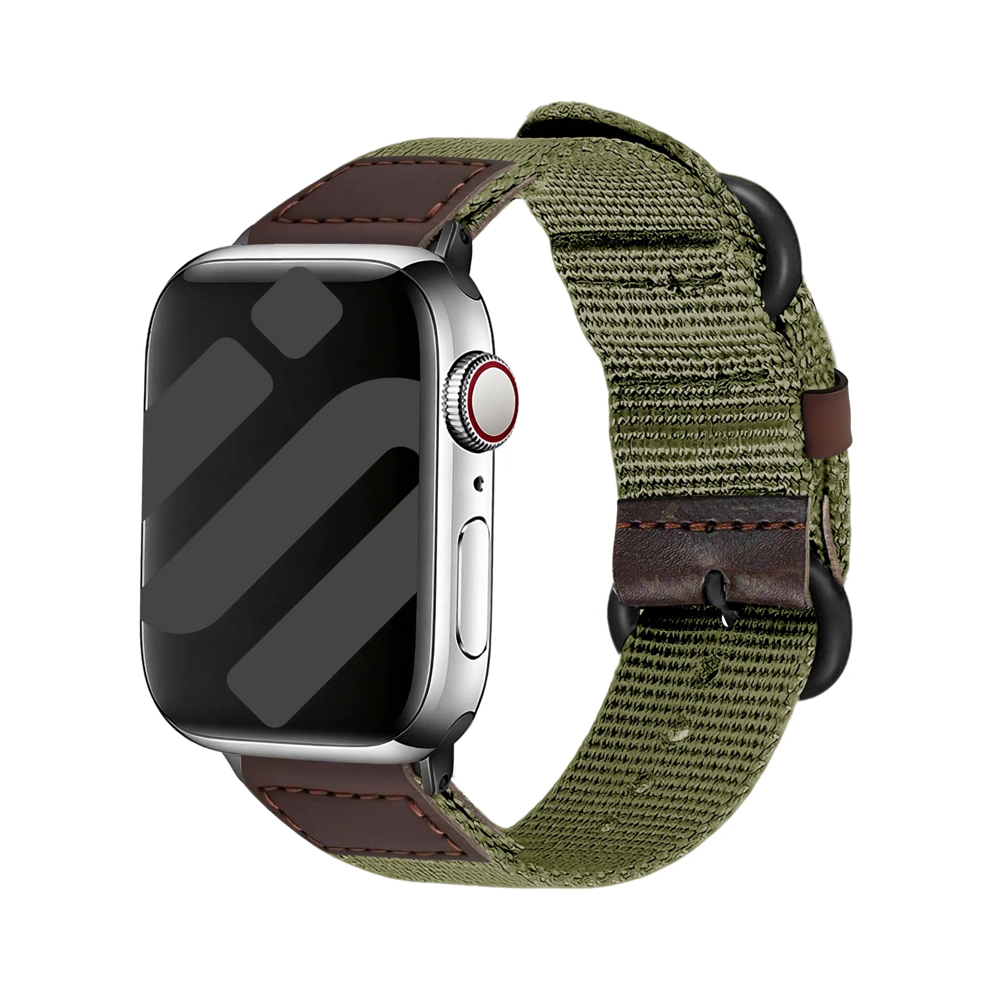 Correa lona Apple Watch (verde militar)