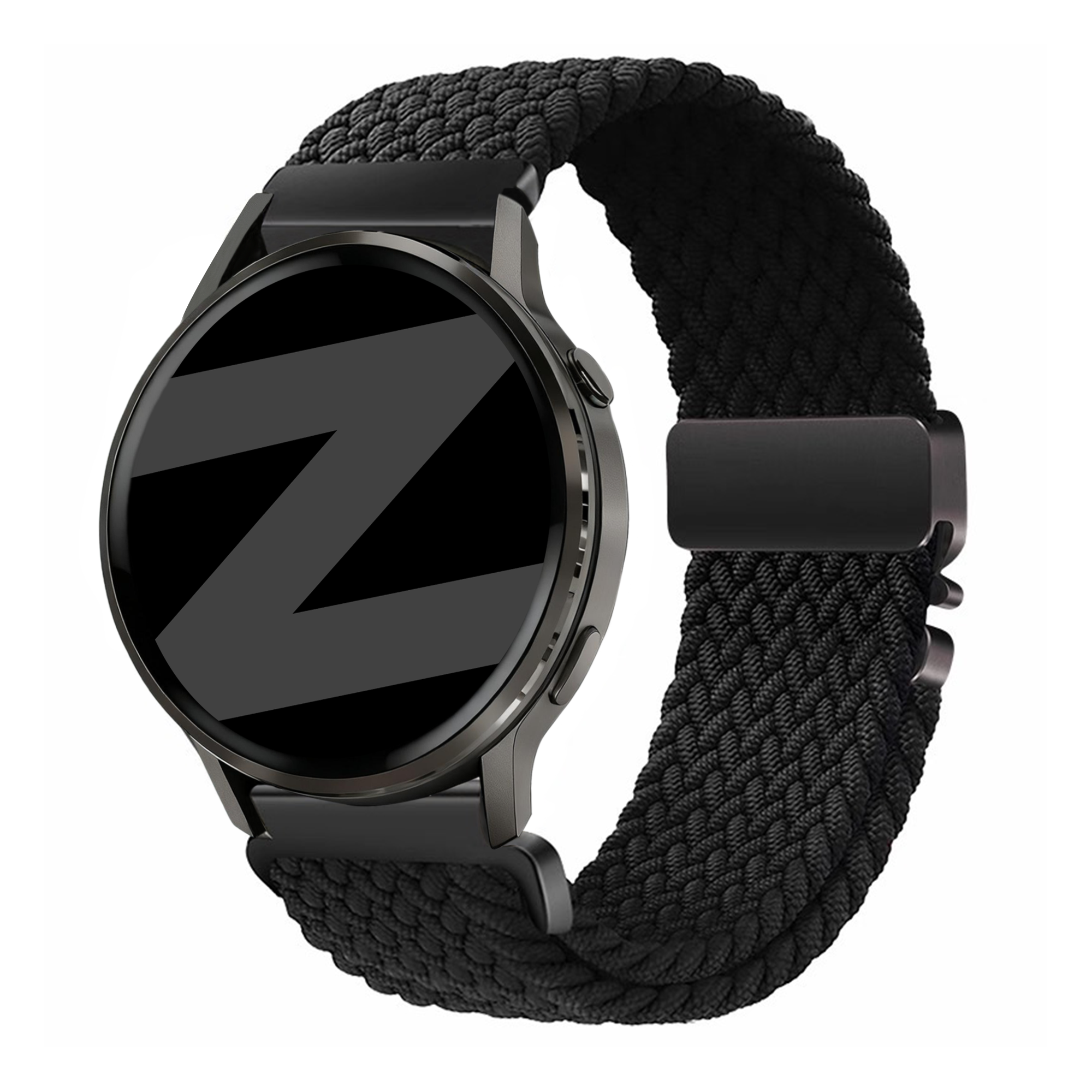 Bandz Correa trenzada 'Parachute' Garmin Vivoactive 4 (negro)