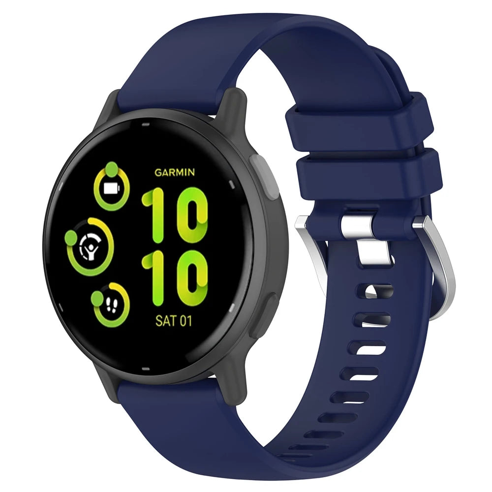 Correa silicona clásica Garmin Vivoactive 6 (azul oscuro)