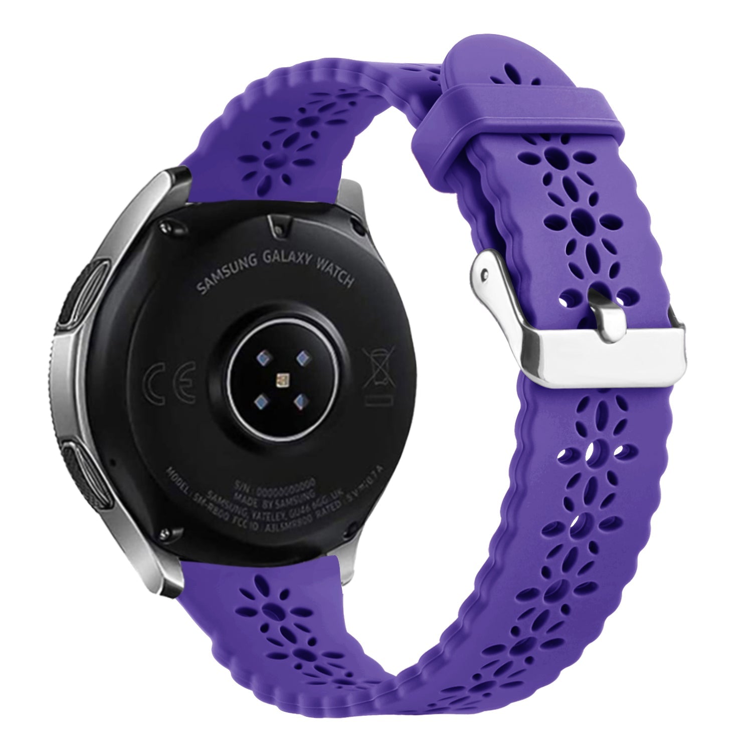 Correa de silicona con relieve Withings ScanWatch Nova (morado oscuro)