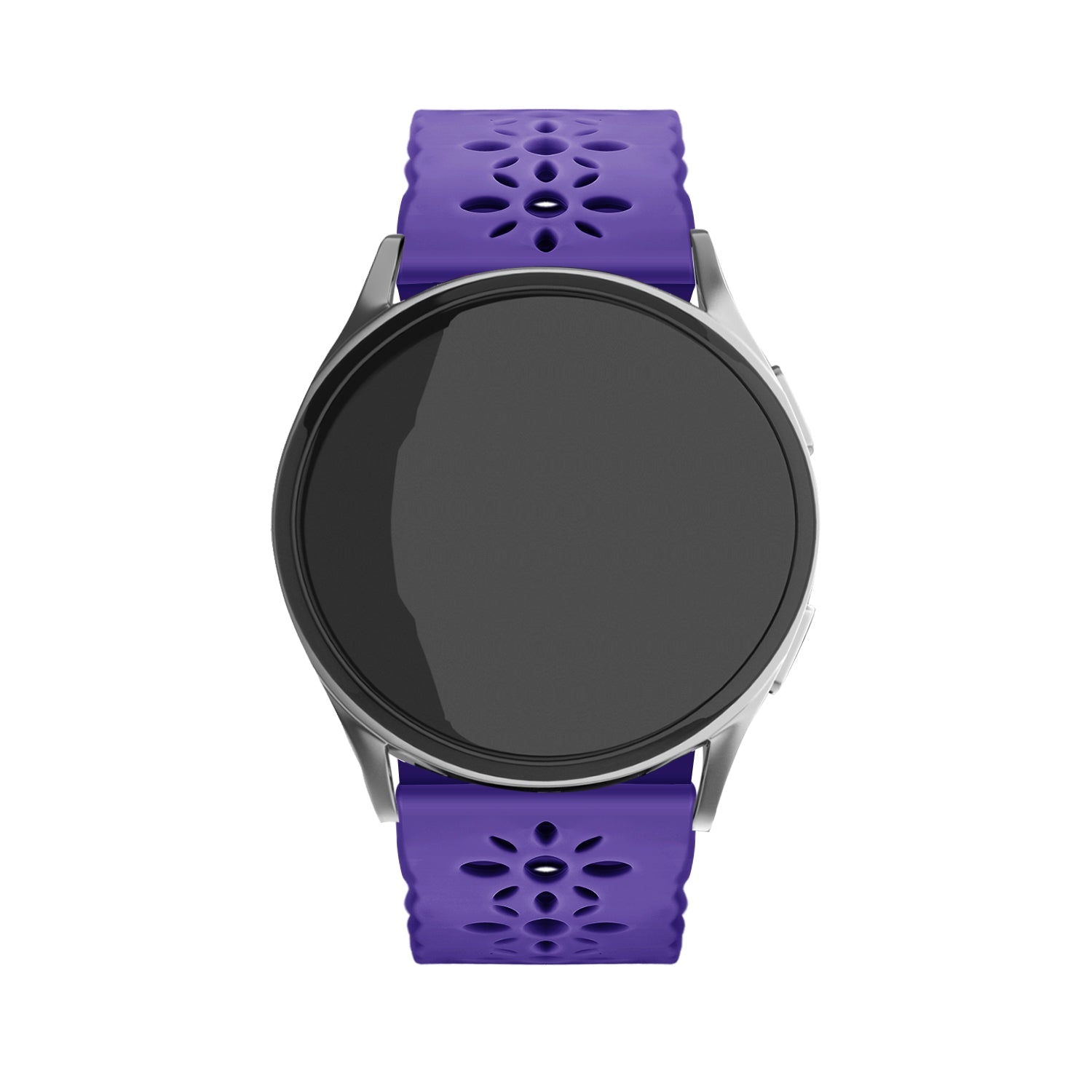 Withings Steel HR Sport Patterned Silicone Strap (Dark Purple)