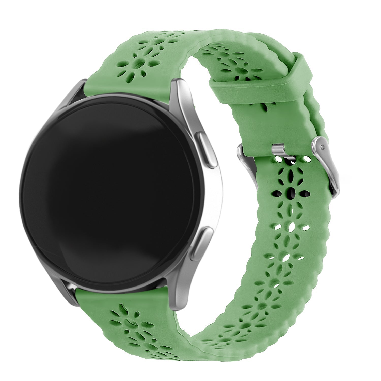 Correa de silicona con relieve Withings ScanWatch Nova (verde)