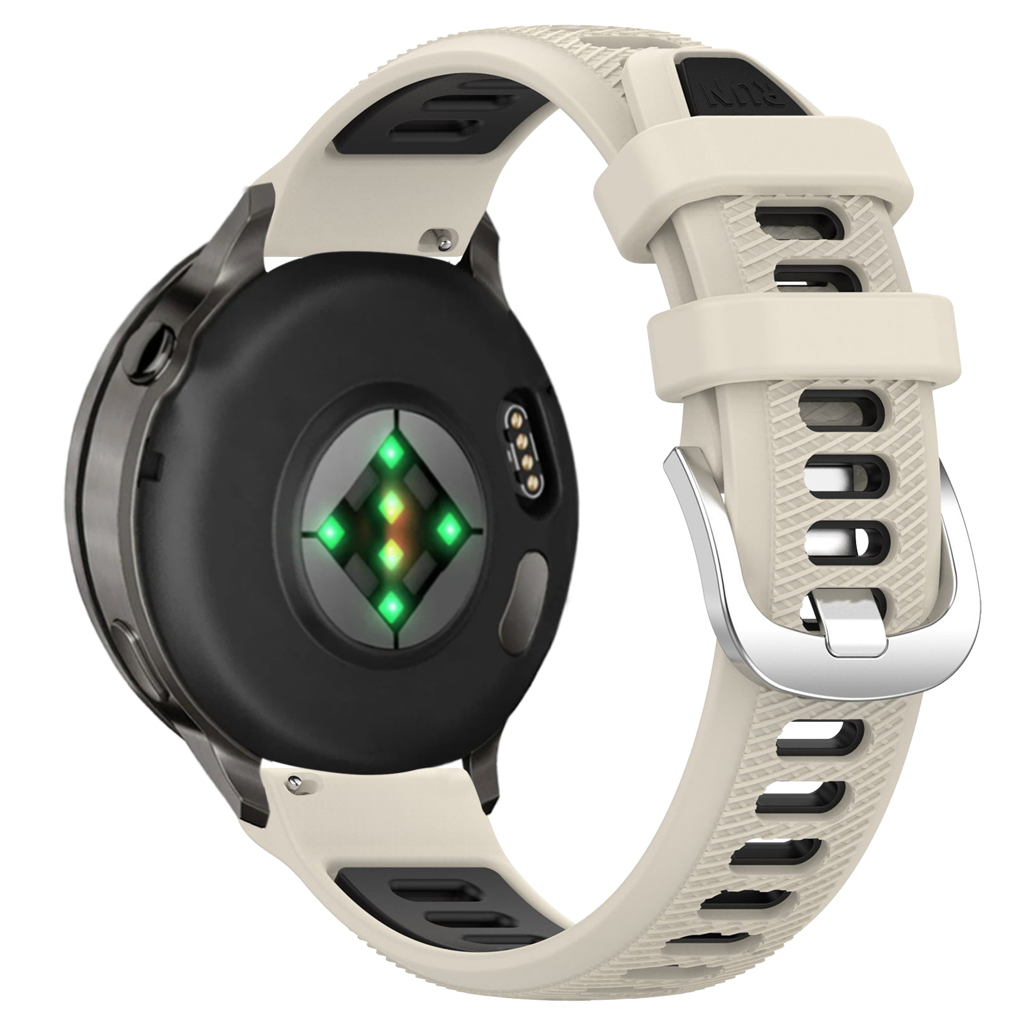 Bandz Correa deportiva con hebilla Garmin Venu 4 - 41mm (blanco estrella/negro)