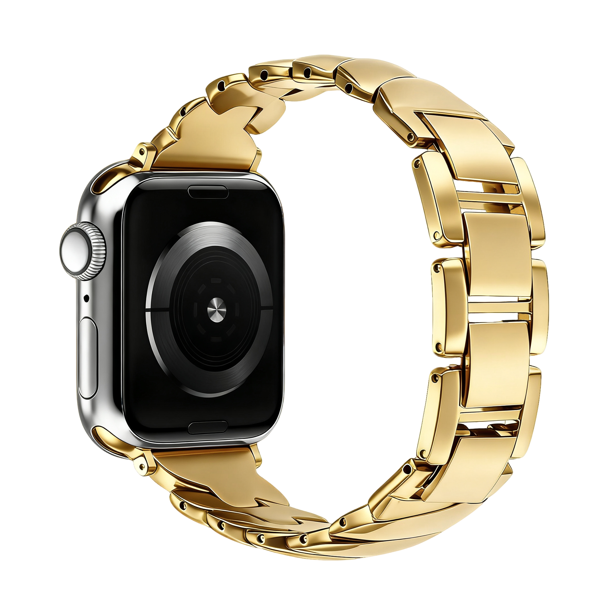 Bandz Correa acero premium 'Twisted' Apple Watch (dorado)