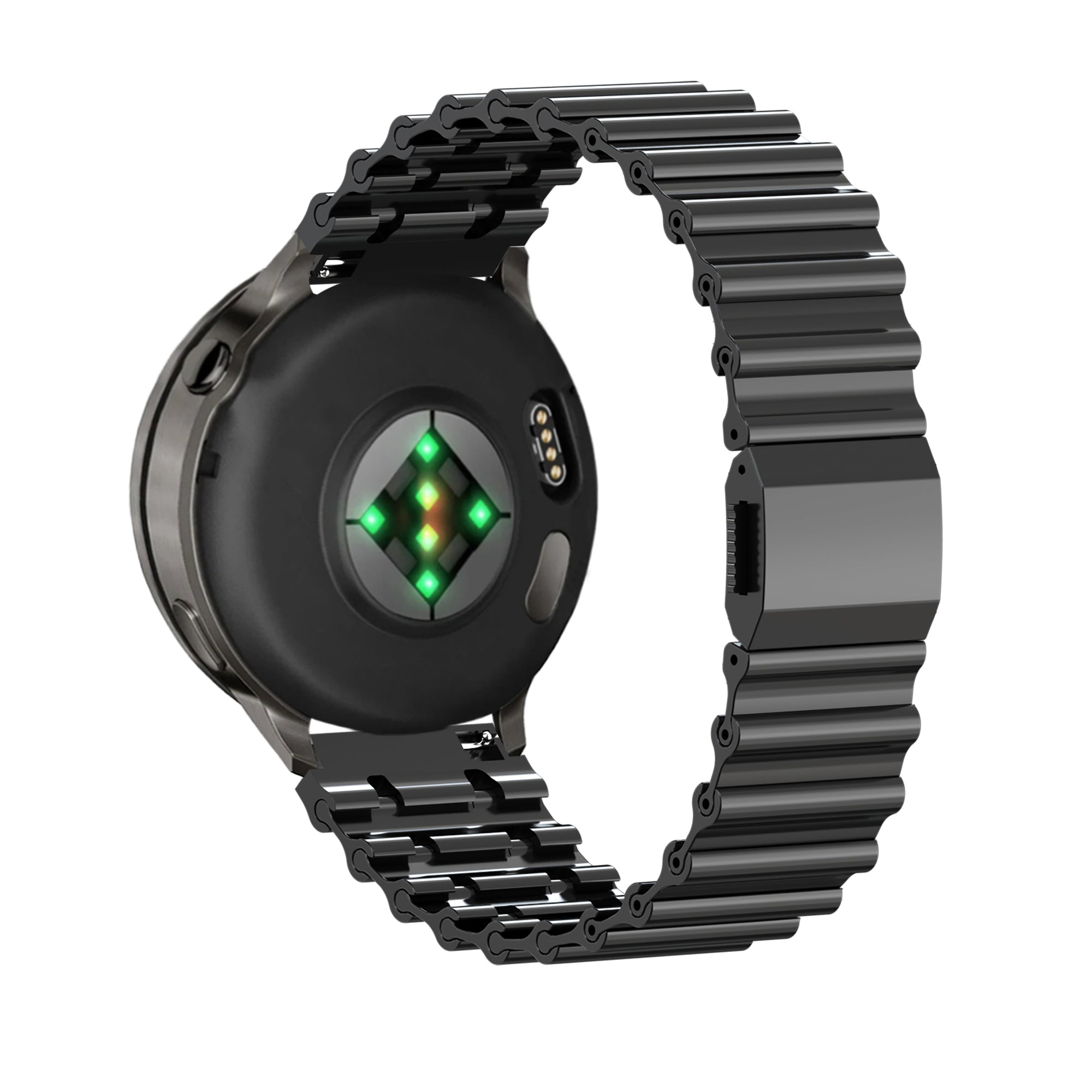 Bandz Huawei Watch GT Runner 2 Premium Steel Strap 'Ocean' (Black)