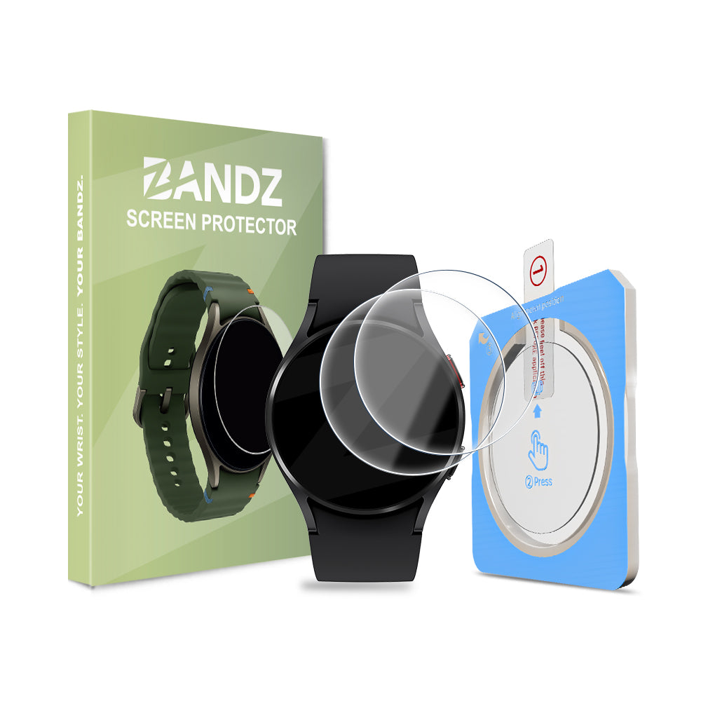 Bandz Samsung Galaxy Watch 4 - 40mm Glass Screenprotector with One-Click Tool